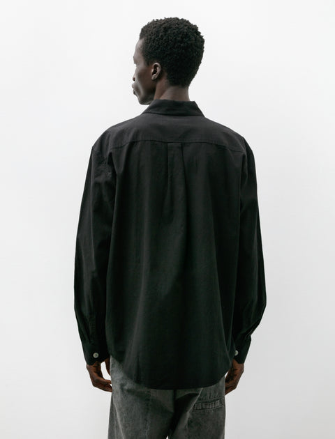 Our Legacy Beyond Shirt Black Liquid Poplin