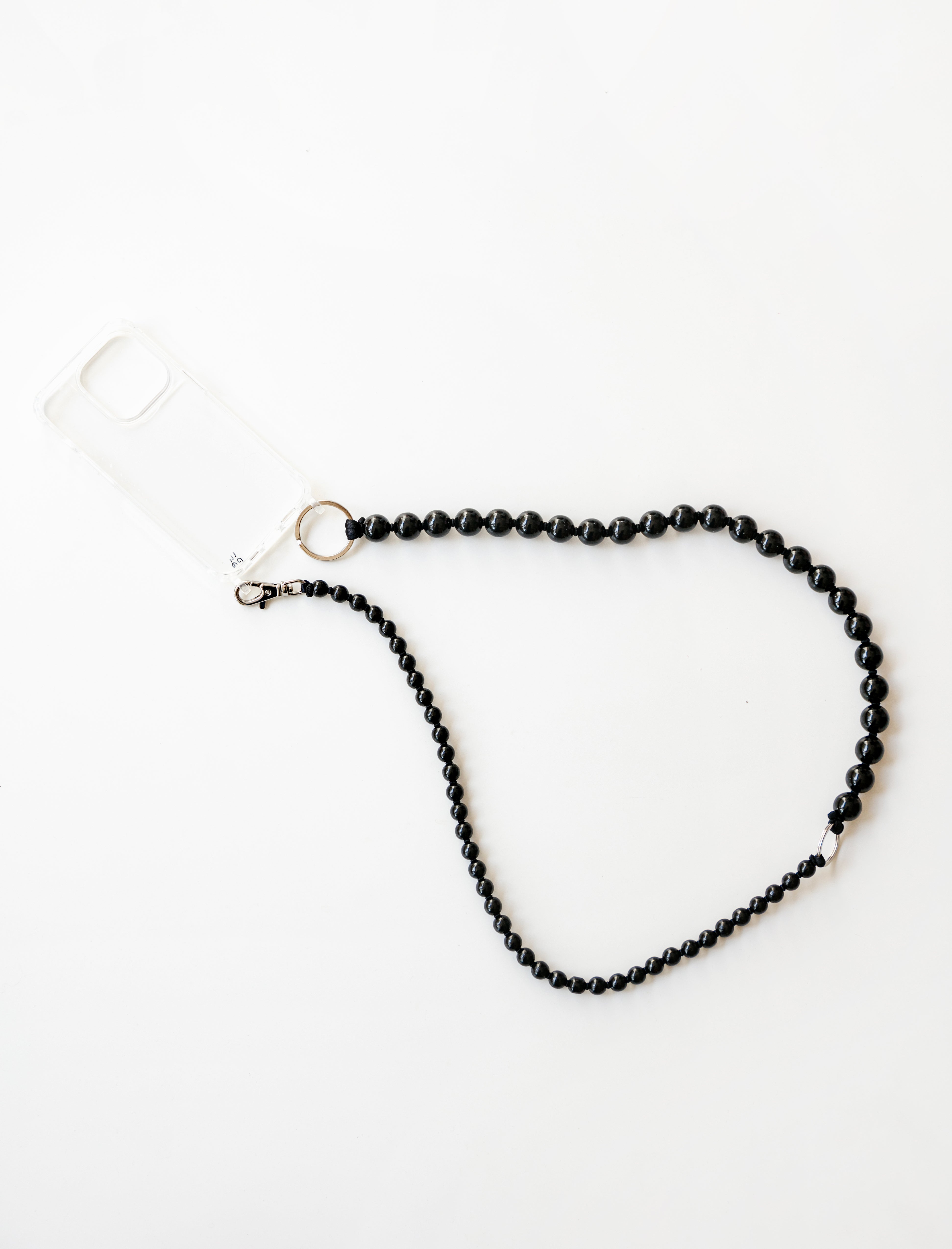 Ina Seifart Handykette Phone Double Chain Long Black/Black