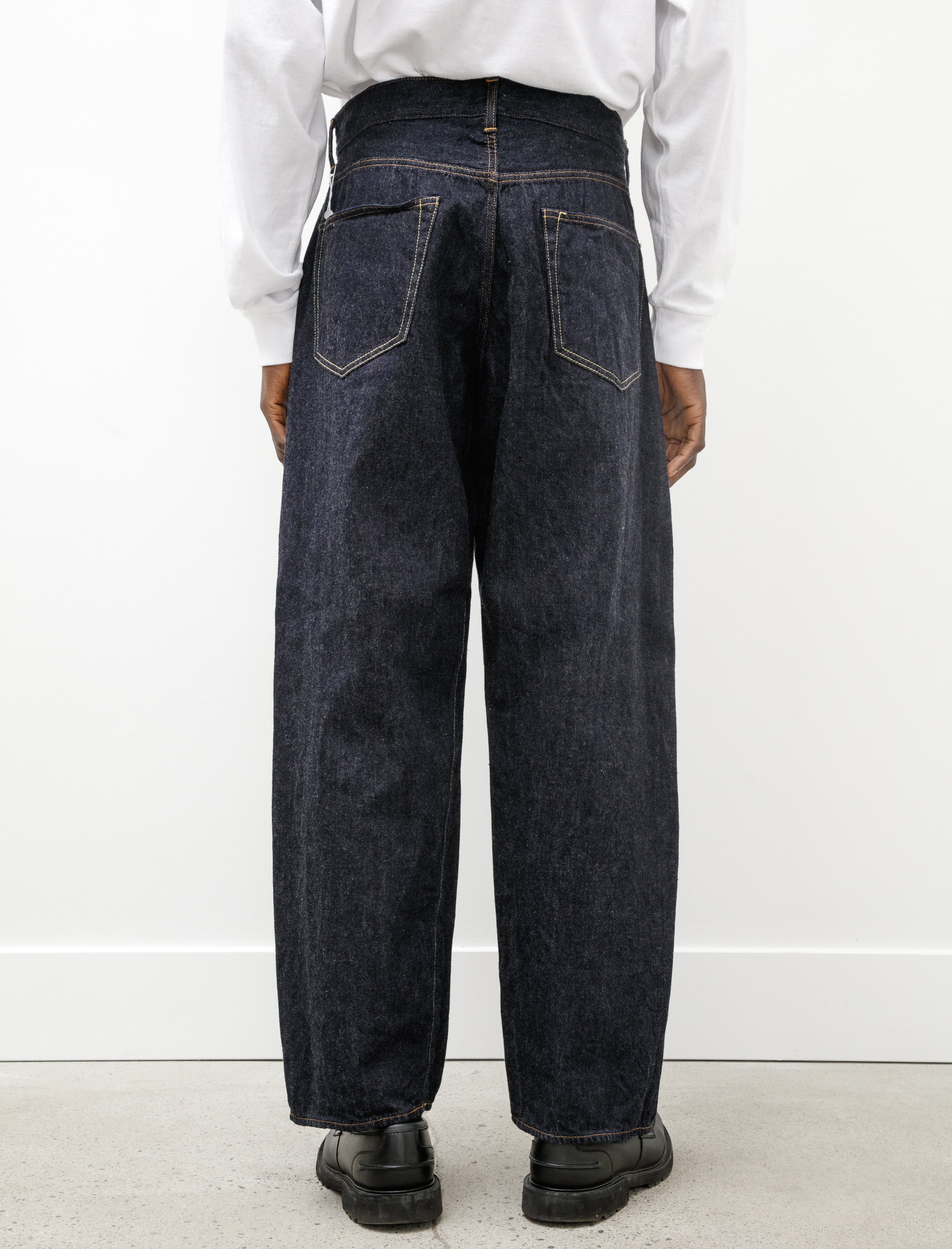 Comoli Denim 5P Pants Navy