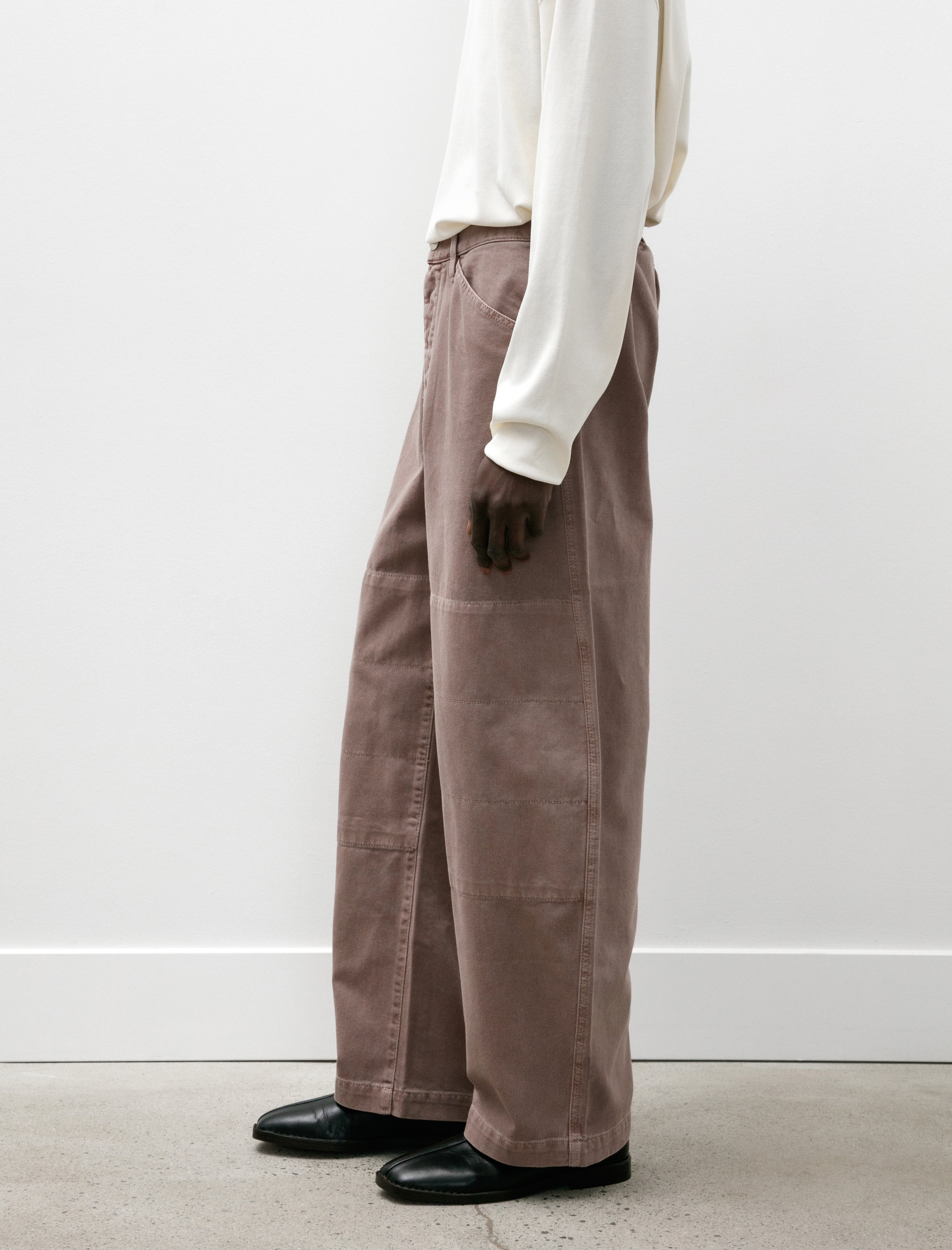 Lemaire Judo Pants Denim Snow Mauve