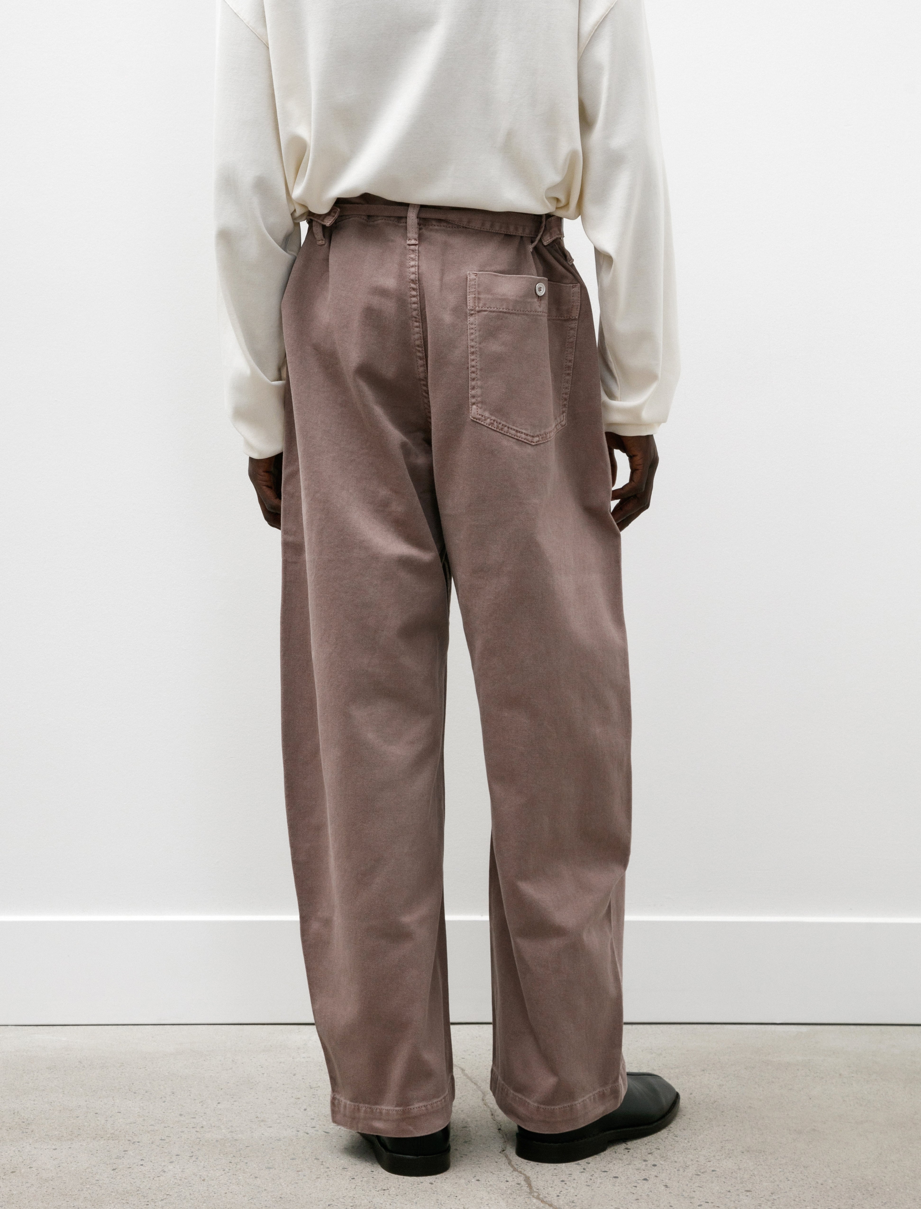 Lemaire Judo Pants Denim Snow Mauve