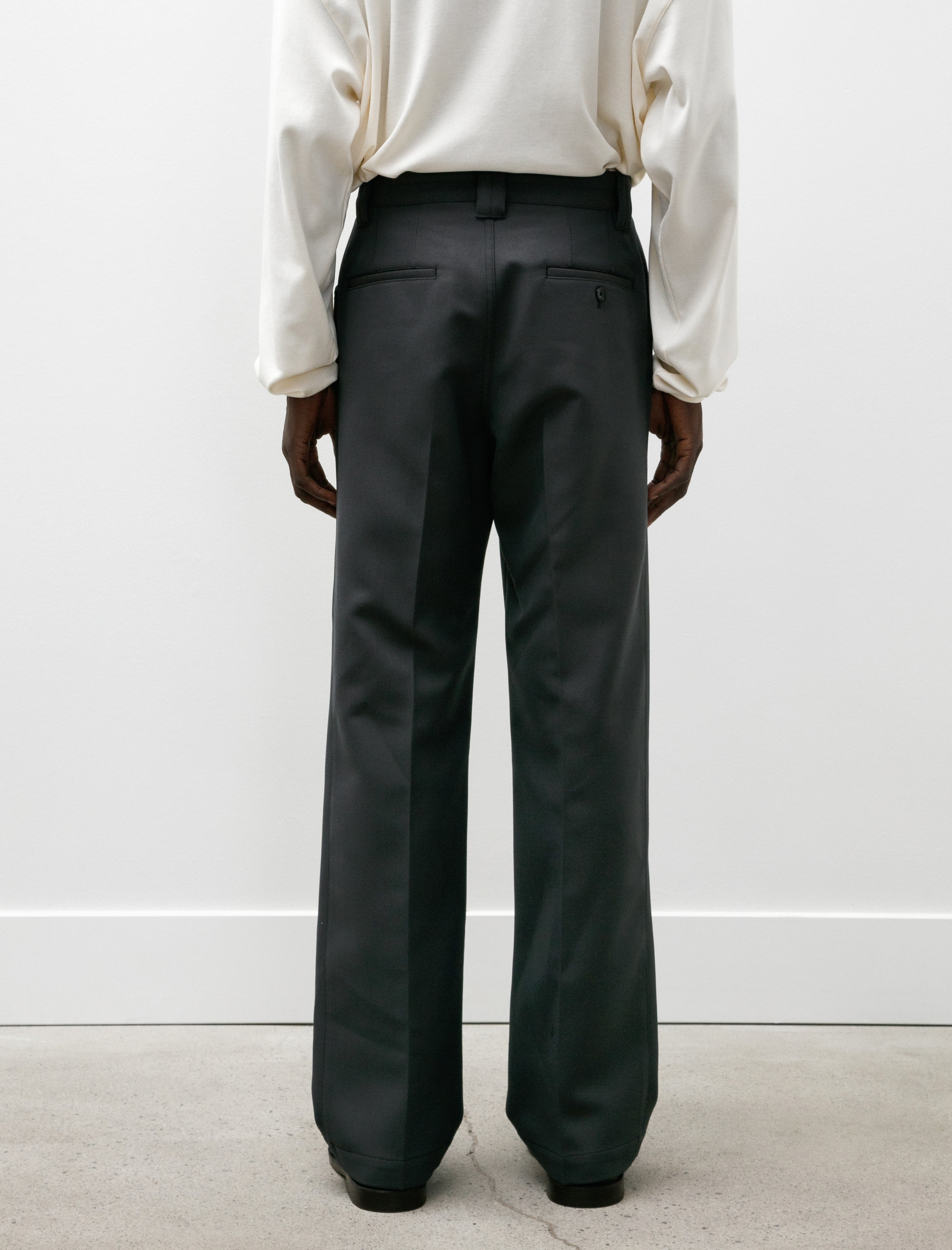 Lemaire Straight Pants Dark Grey