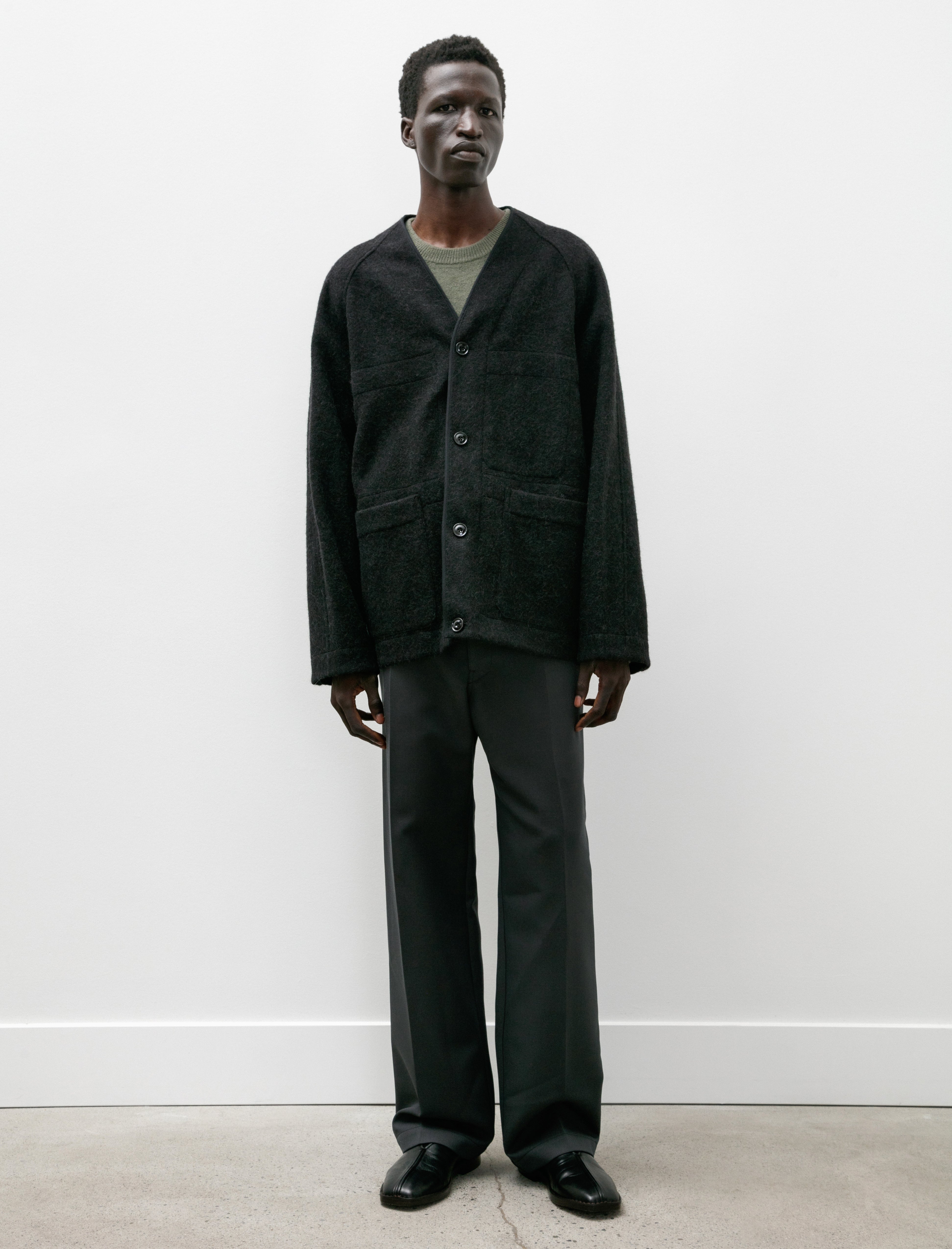 Lemaire Straight Pants Dark Grey