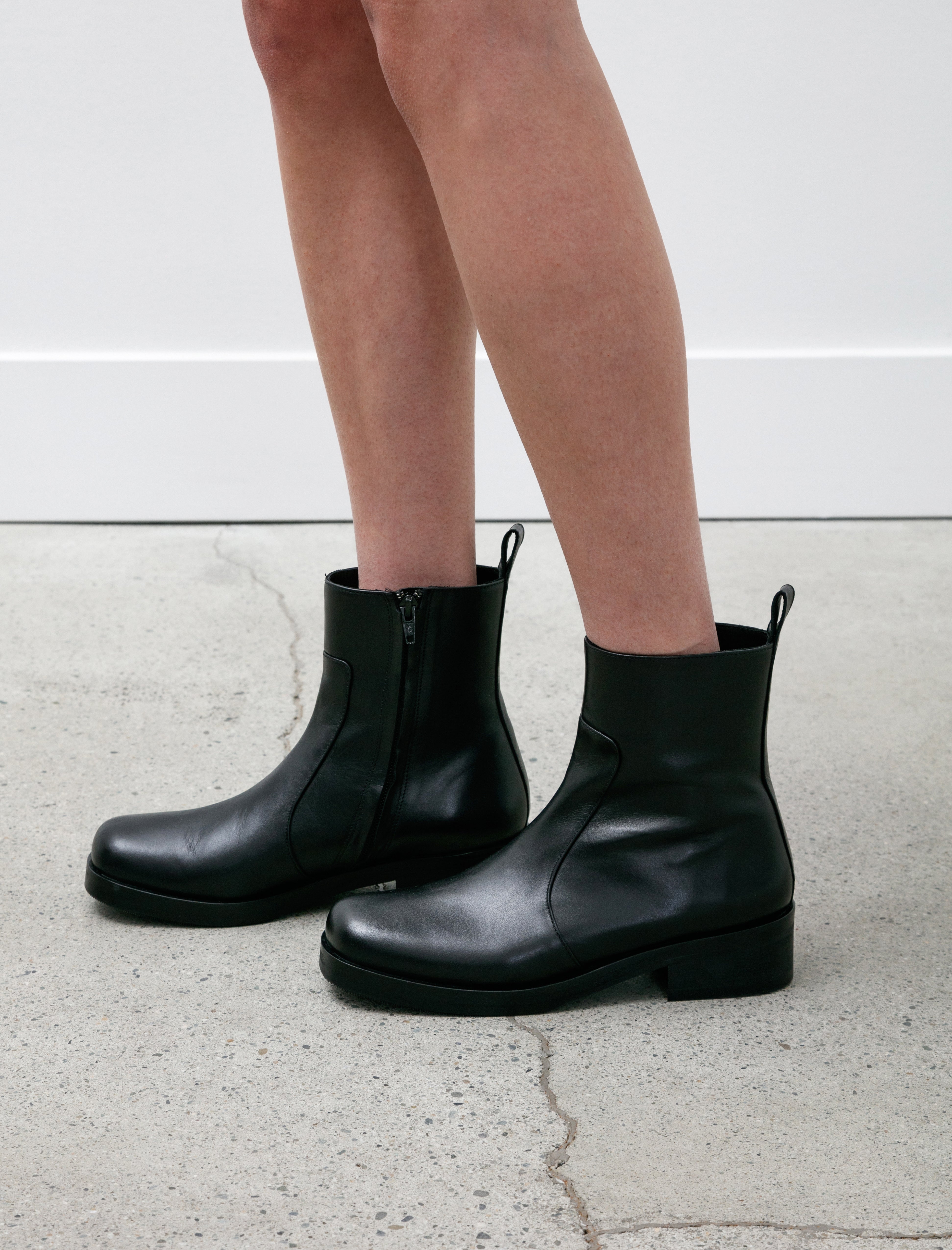 Studio Nicholson Square Boot Black