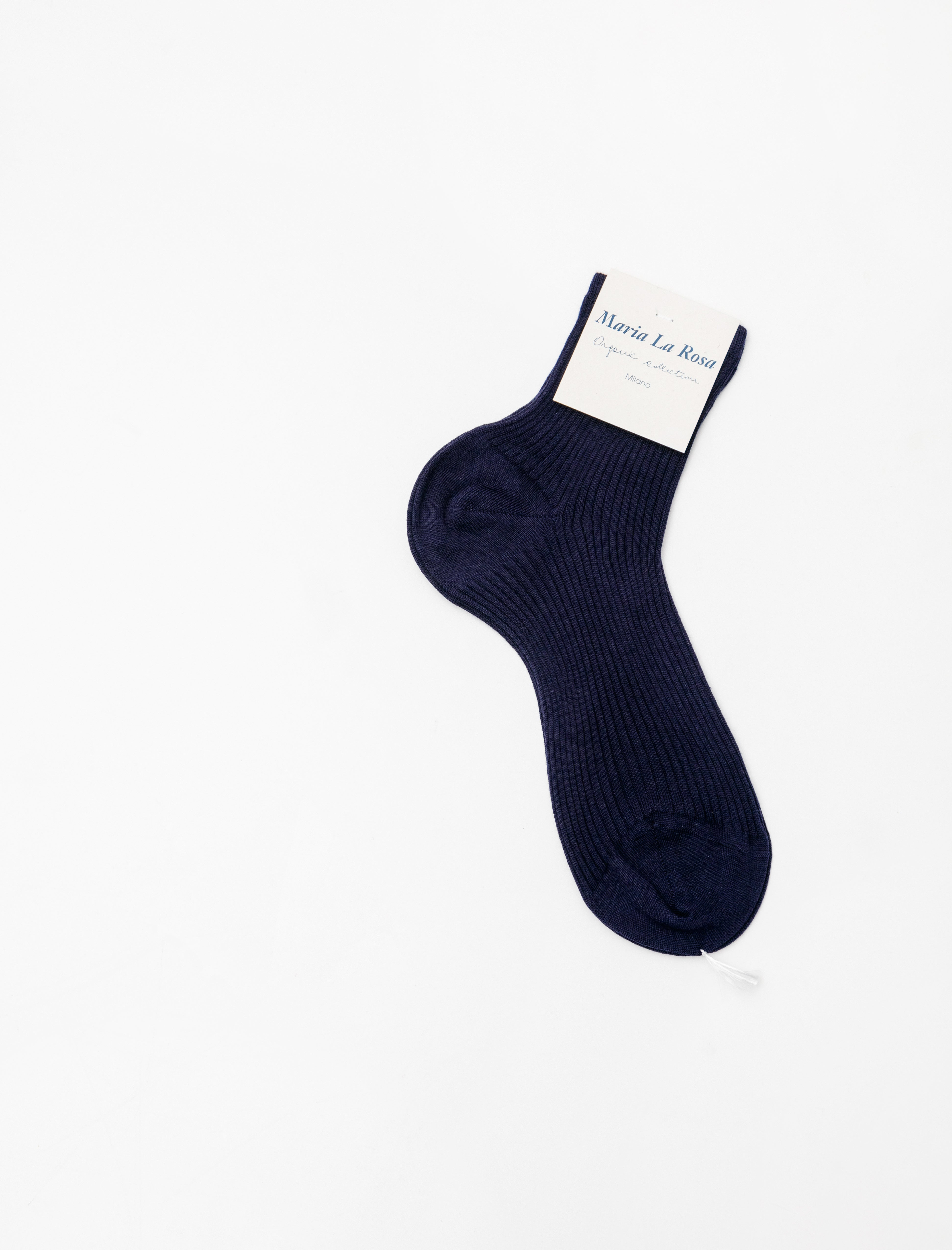 Maria La Rosa Short Cotton Socks Navy