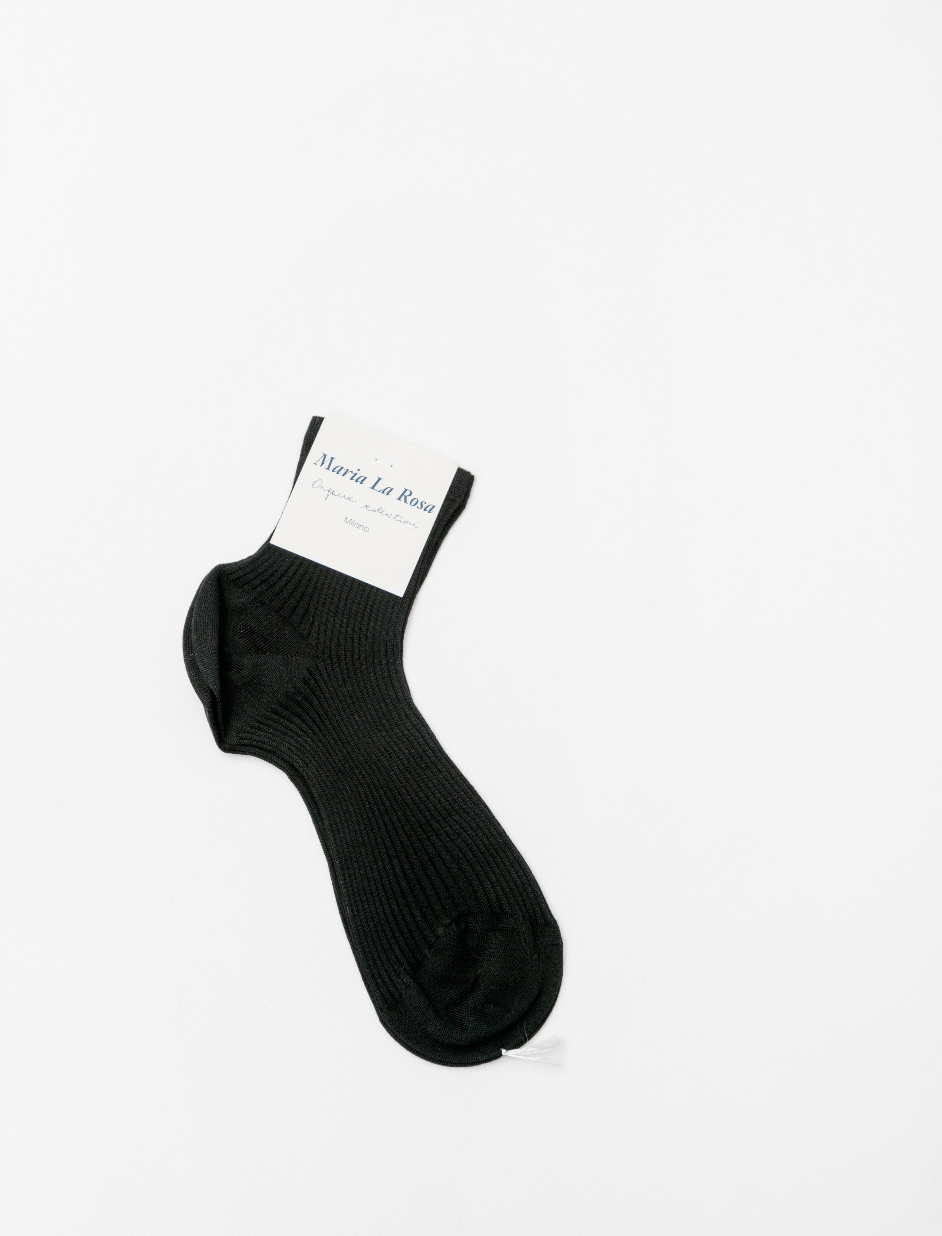 Maria La Rosa Short Cotton Socks Nero