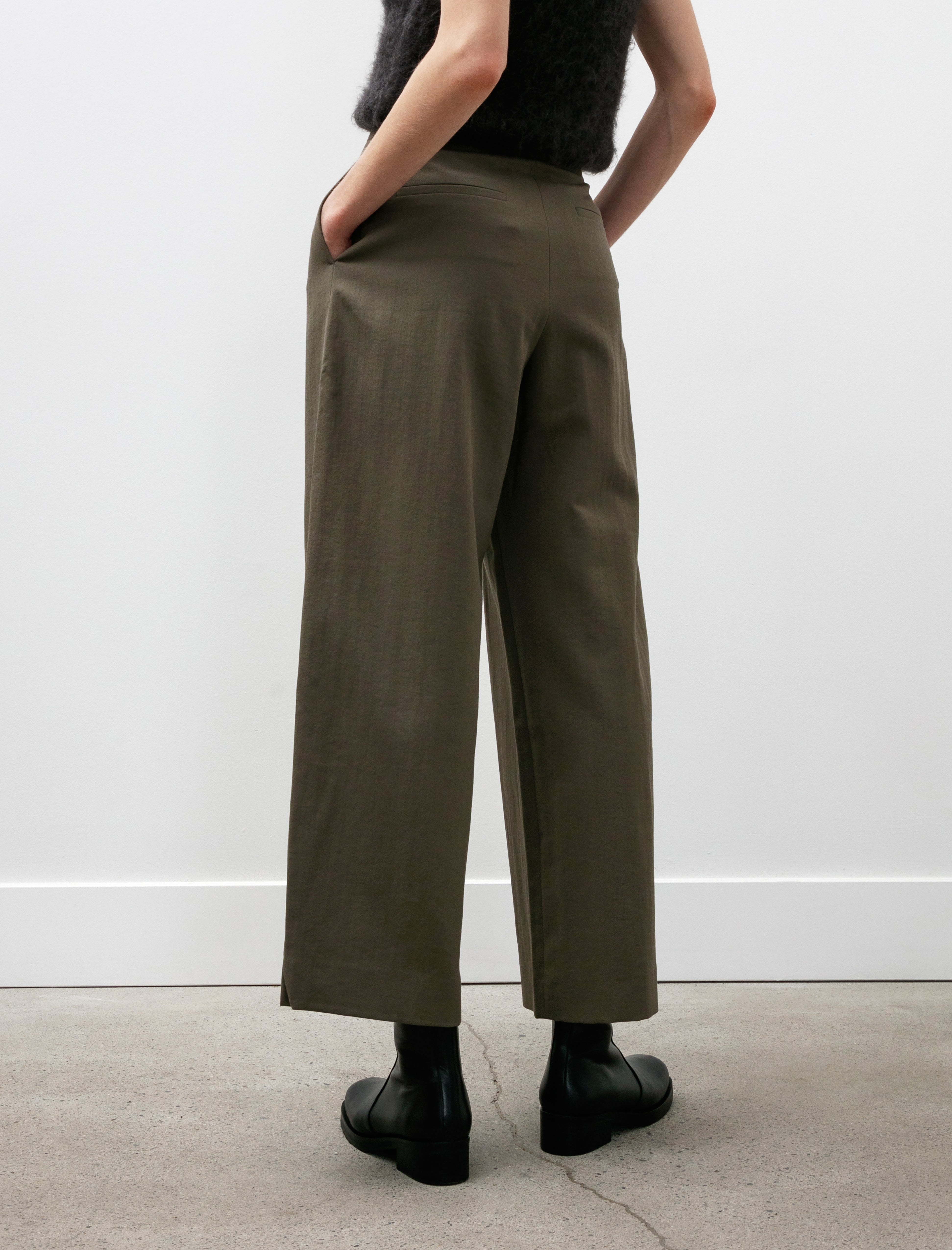 Studio Nicholson Ansell Deep Pleat Pants Fossil