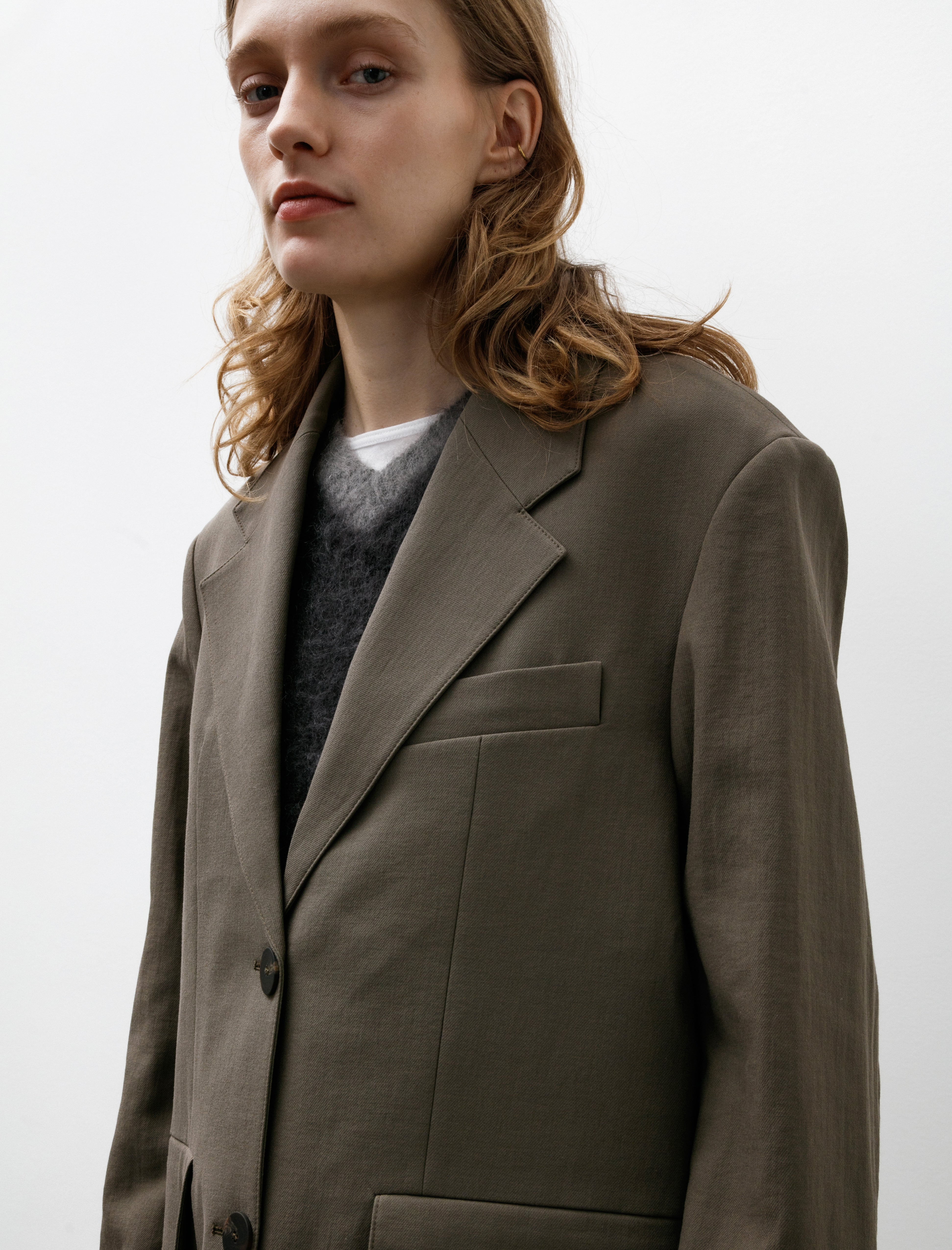 Studio Nicholson Phelps Tailored Jacket Fossil