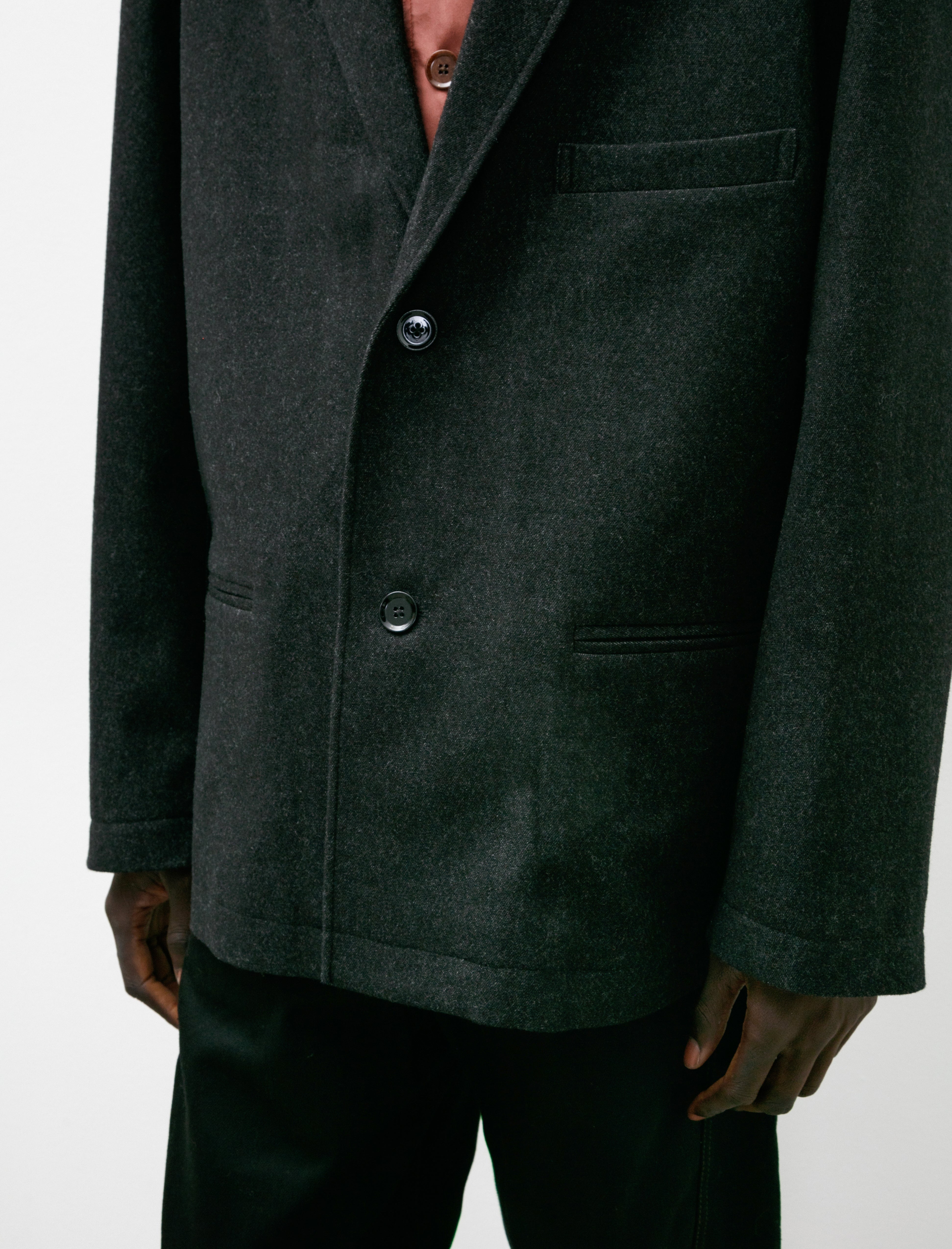 Lemaire Relaxed SB Workwear Jacket Black/Grey