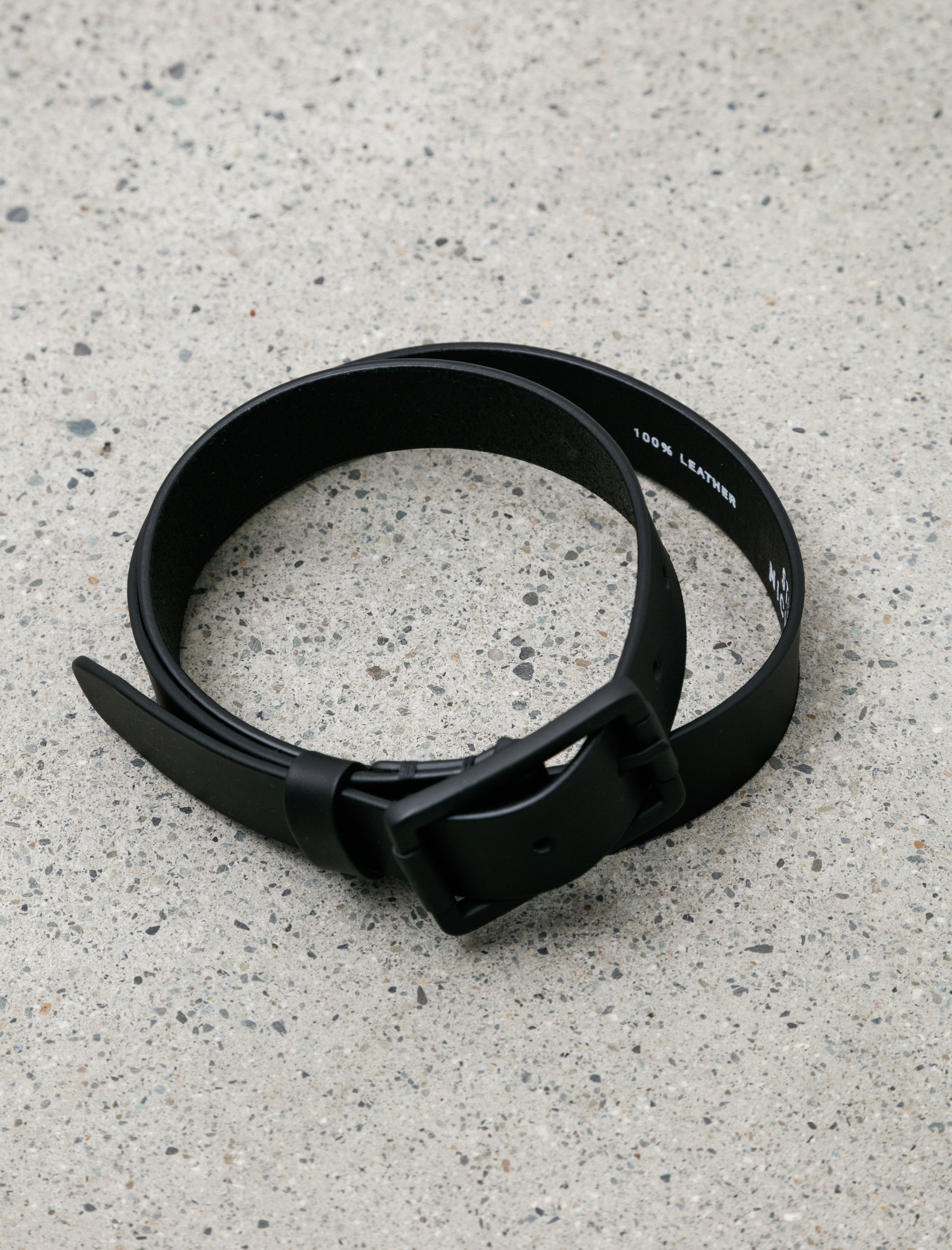 Studio Nicholson Leather Belt Black