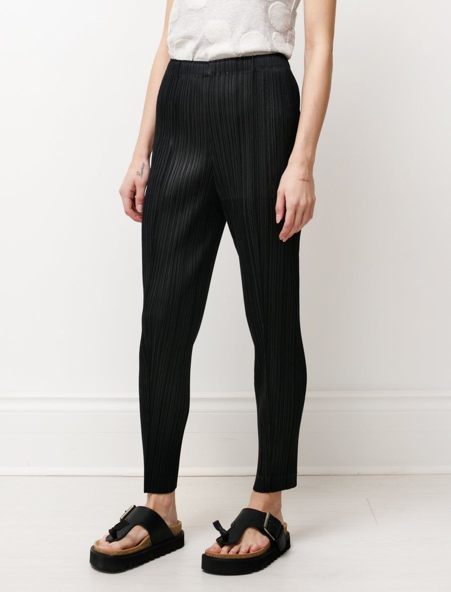Russel Pleated Trousers - Black