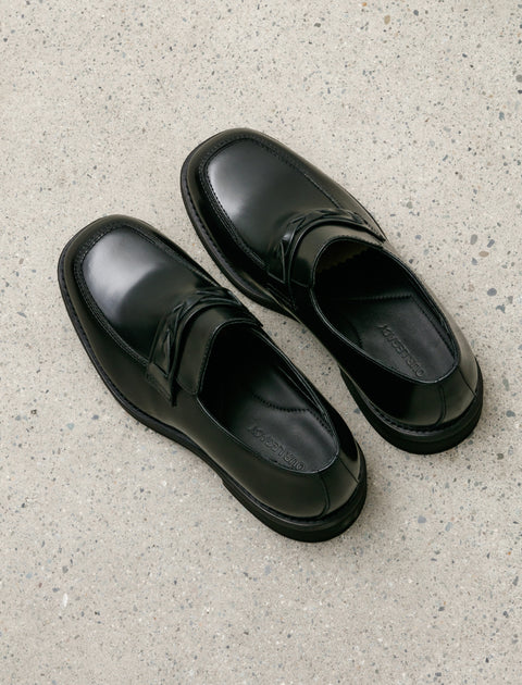 Our Legacy Nakano Shoe Glazed Black Leather M