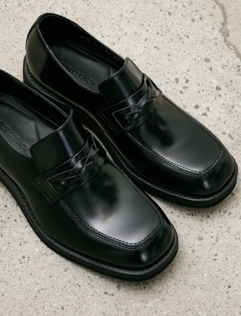 Our Legacy Nakano Shoe Glazed Black Leather M