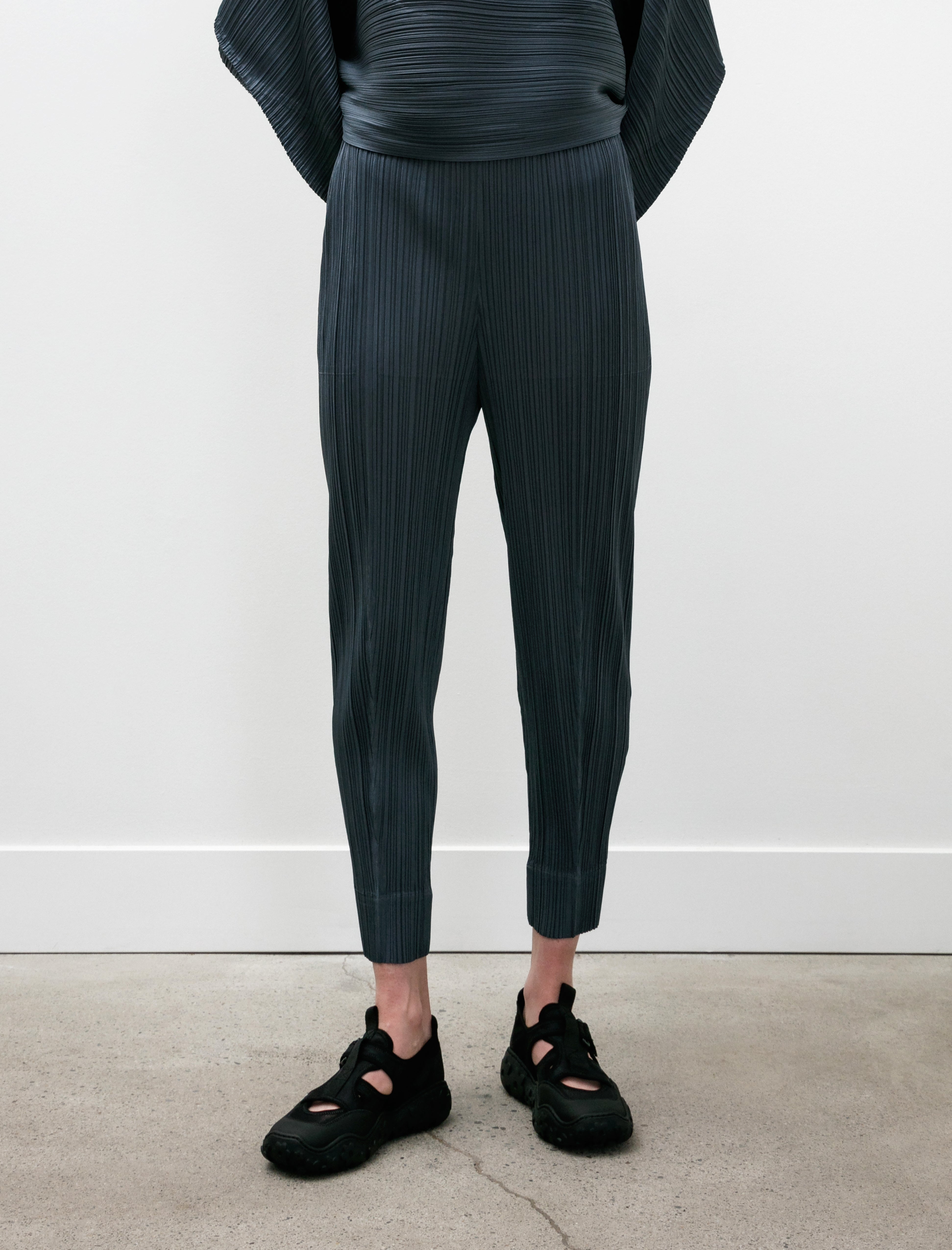 Pleats Please by Issey Miyake UFO Pants Blue Grey