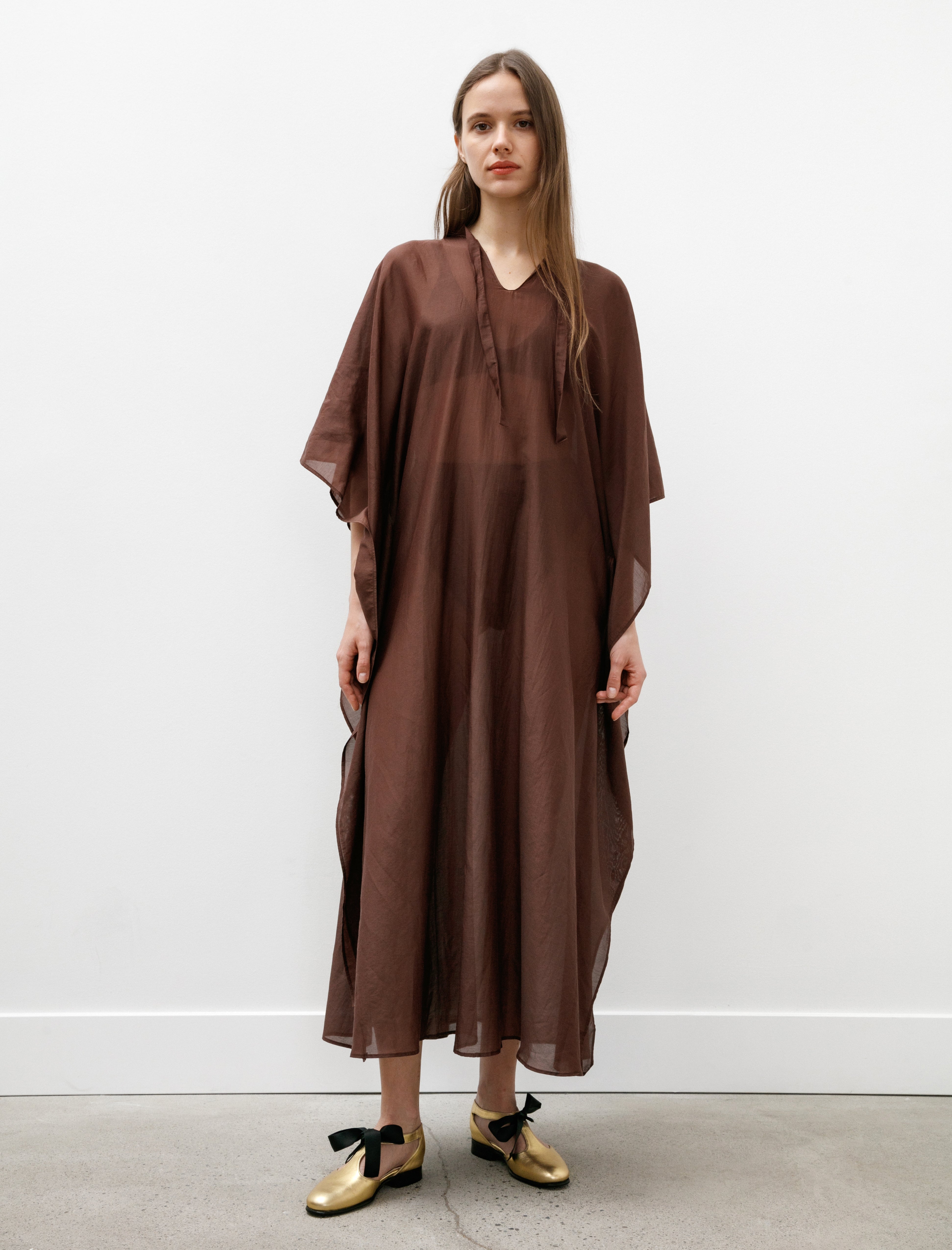 Bode Cove Kaftan Brown