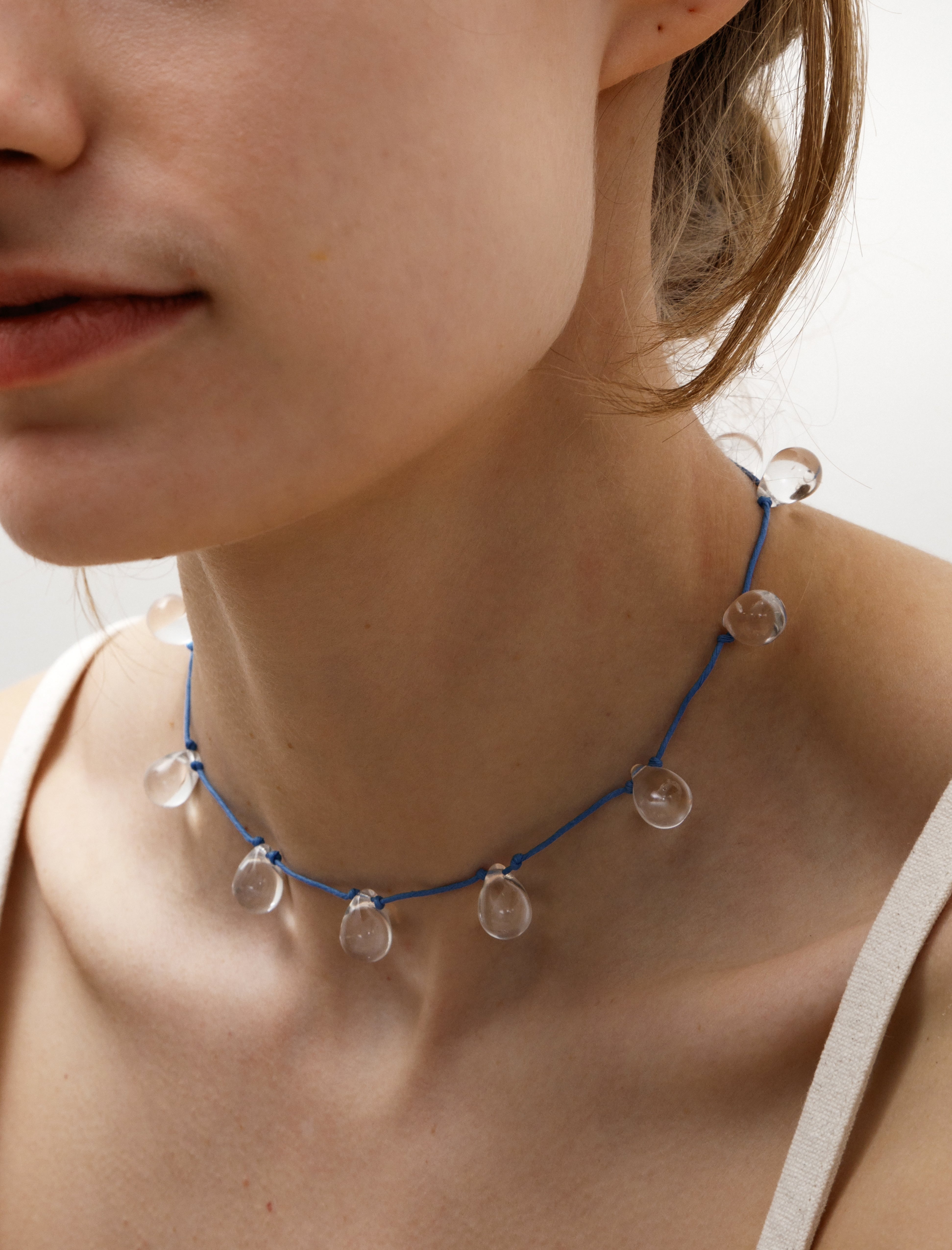 Sisi Joia Noue Necklace Clear/Blue