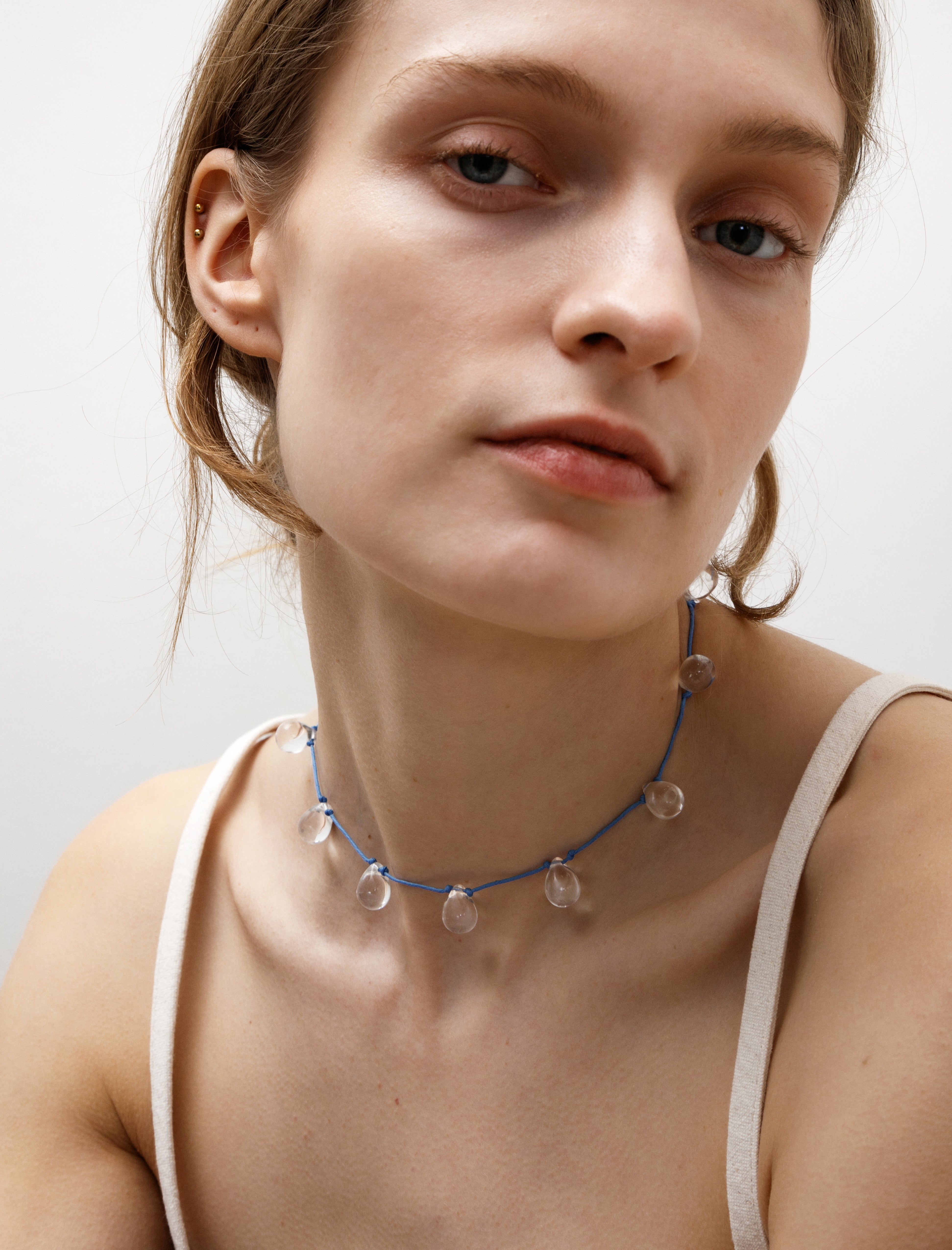 Sisi Joia Noue Necklace Clear/Blue