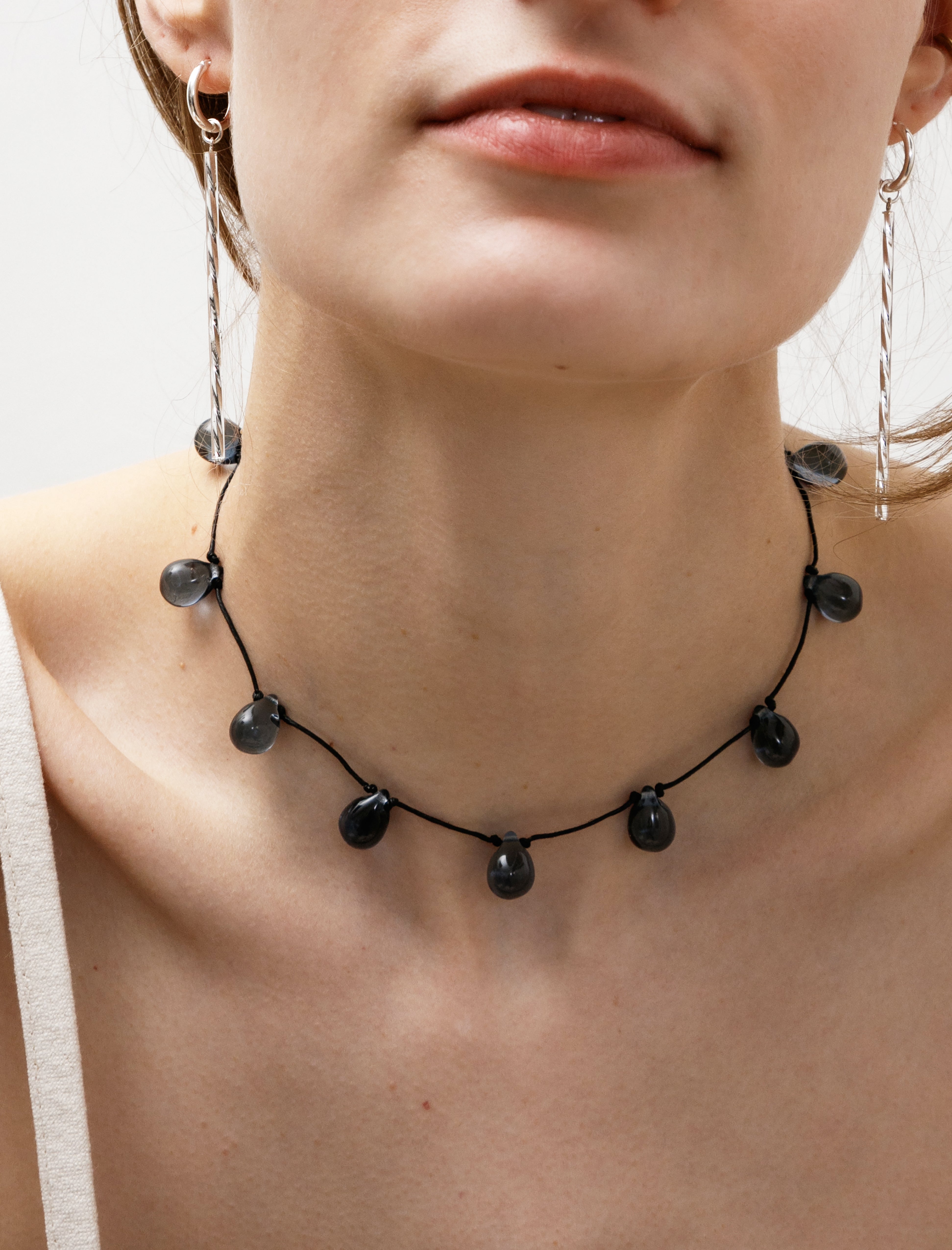 Sisi Joia Noue Necklace Deep Navy/Black