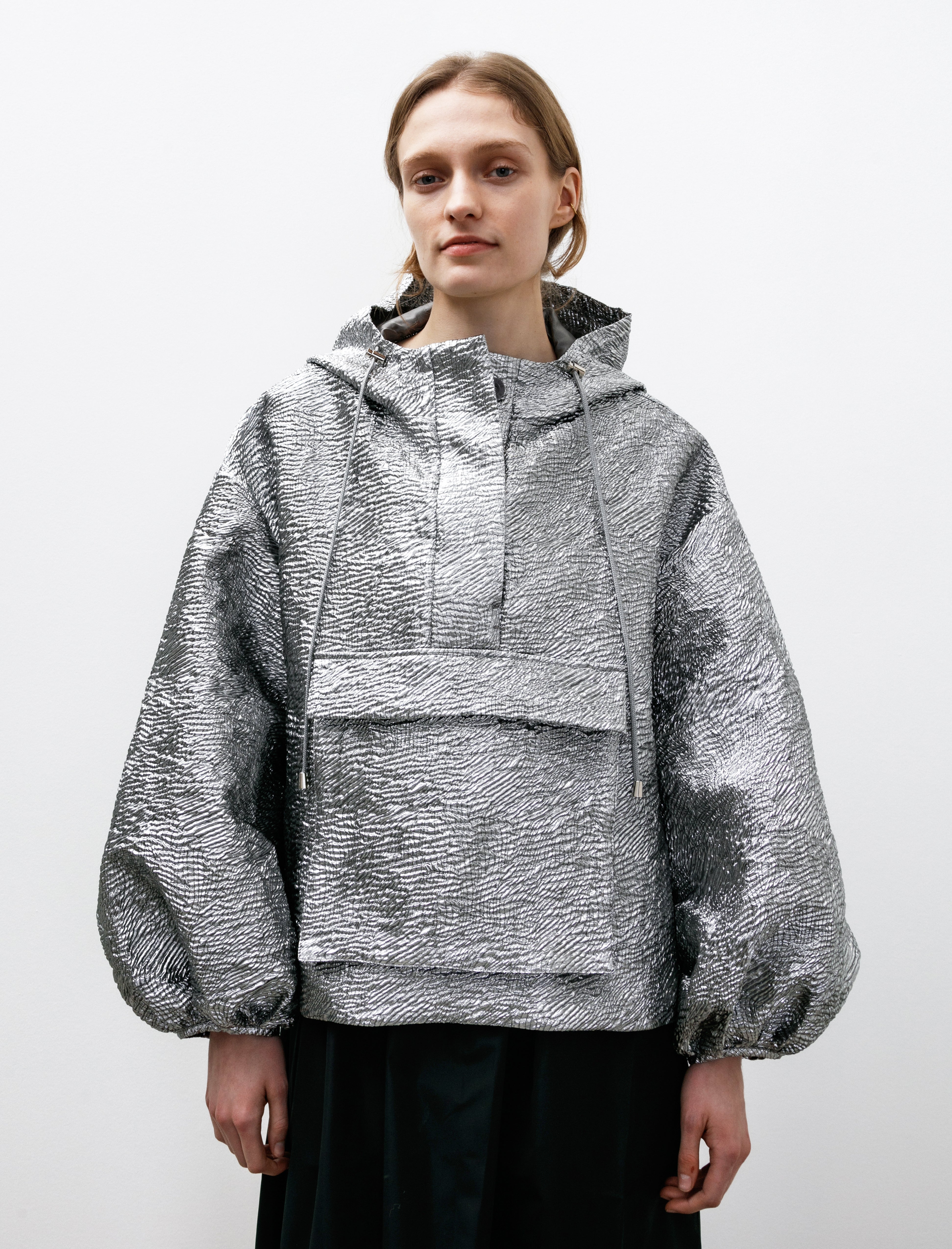 Cecilie Bahnsen Orion Kaze Matelassé Jacket Silver