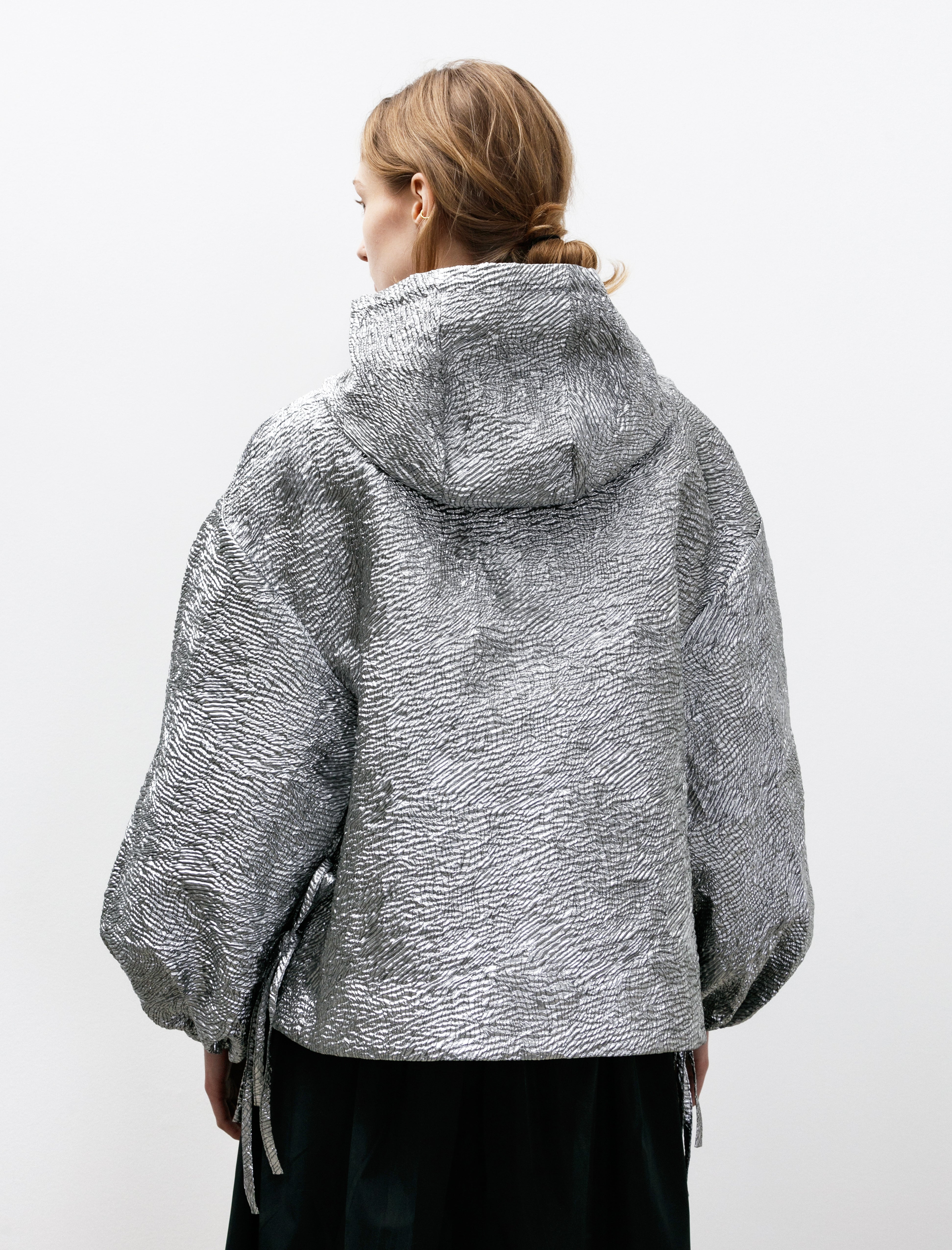 Cecilie Bahnsen Orion Kaze Matelassé Jacket Silver