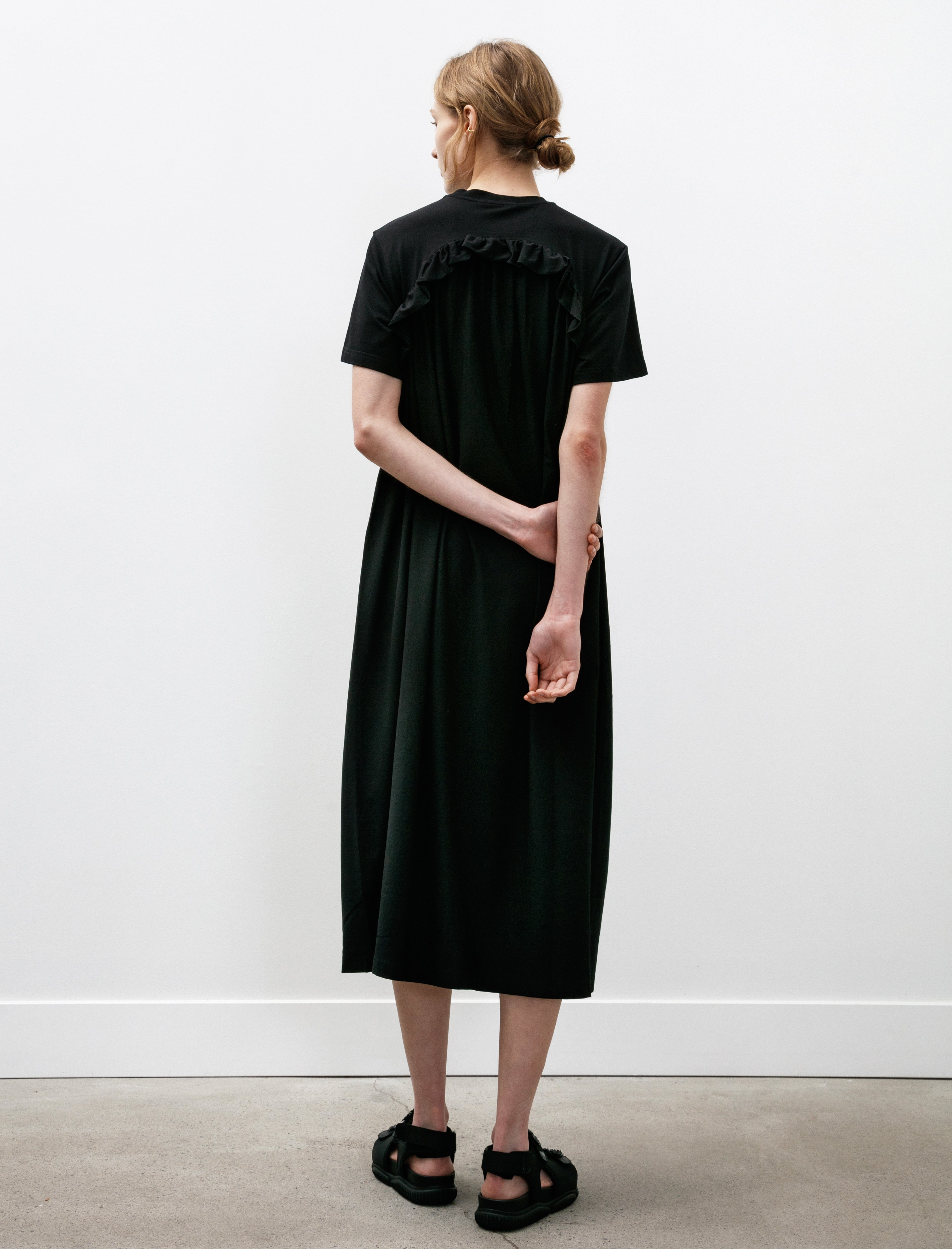 Cecilie Bahnsen Alaine Jersey Dress Black