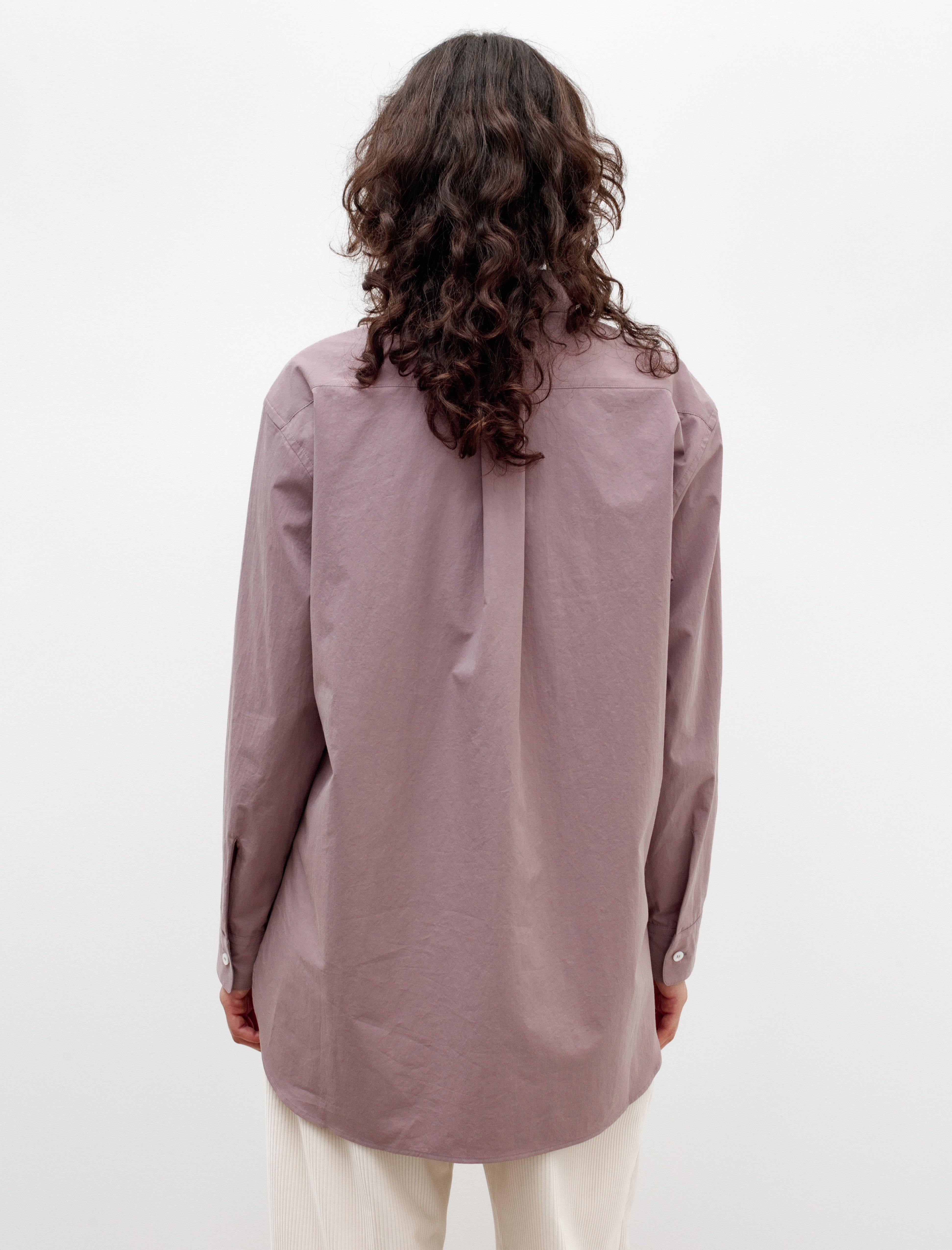 Cristaseya Oversized Classic Collar Shirt Mauve