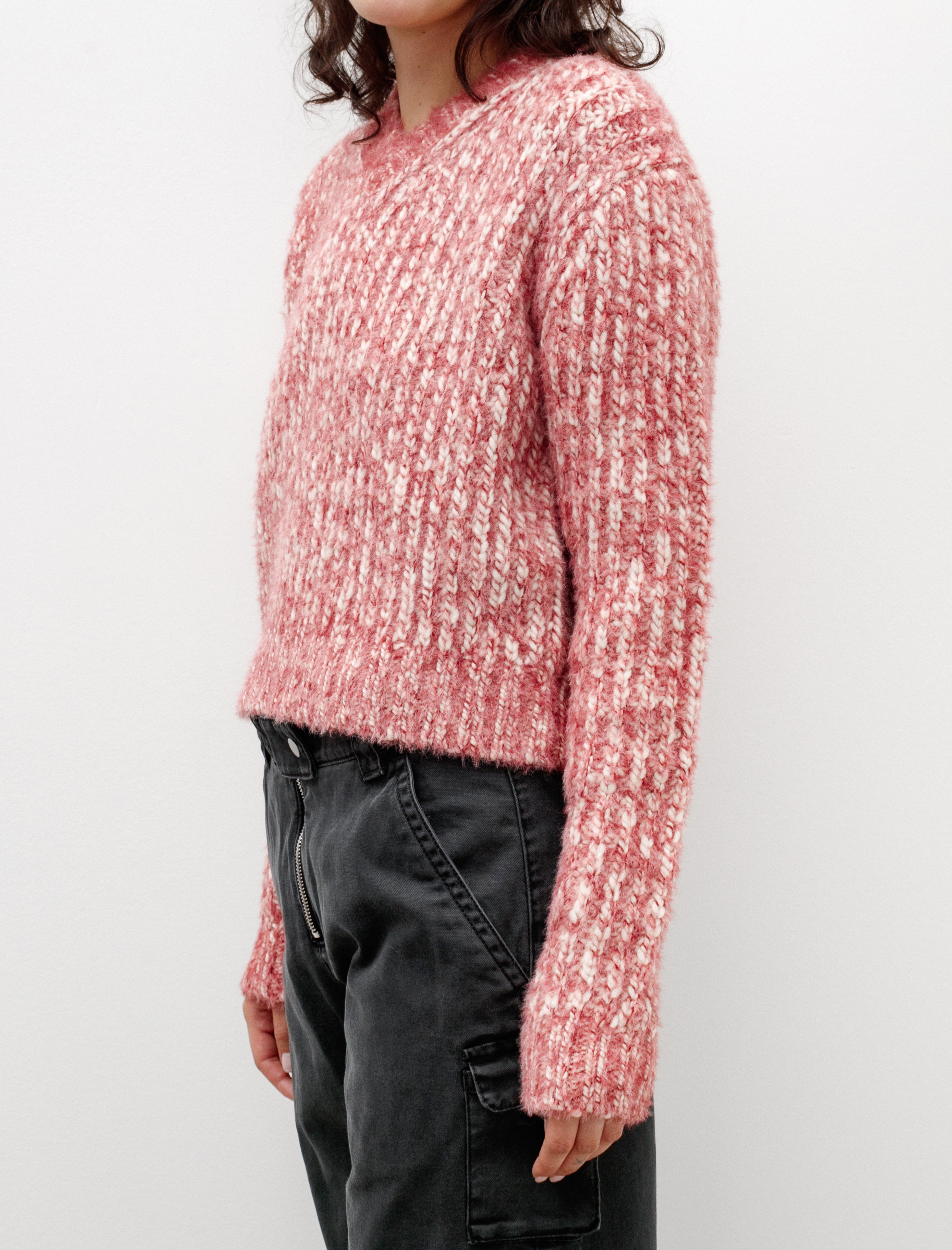 Acne Studios Loose Fit Jumper Red Mélange