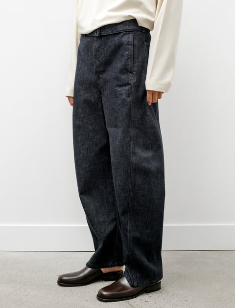 Twisted Belted Pants Denim Indigo