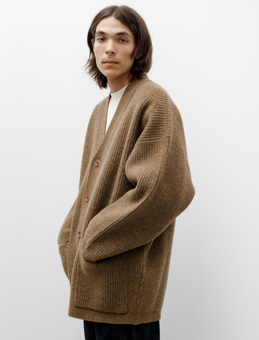 Lemaire Felted Cardigan Coat Dark Mustard – Neighbour