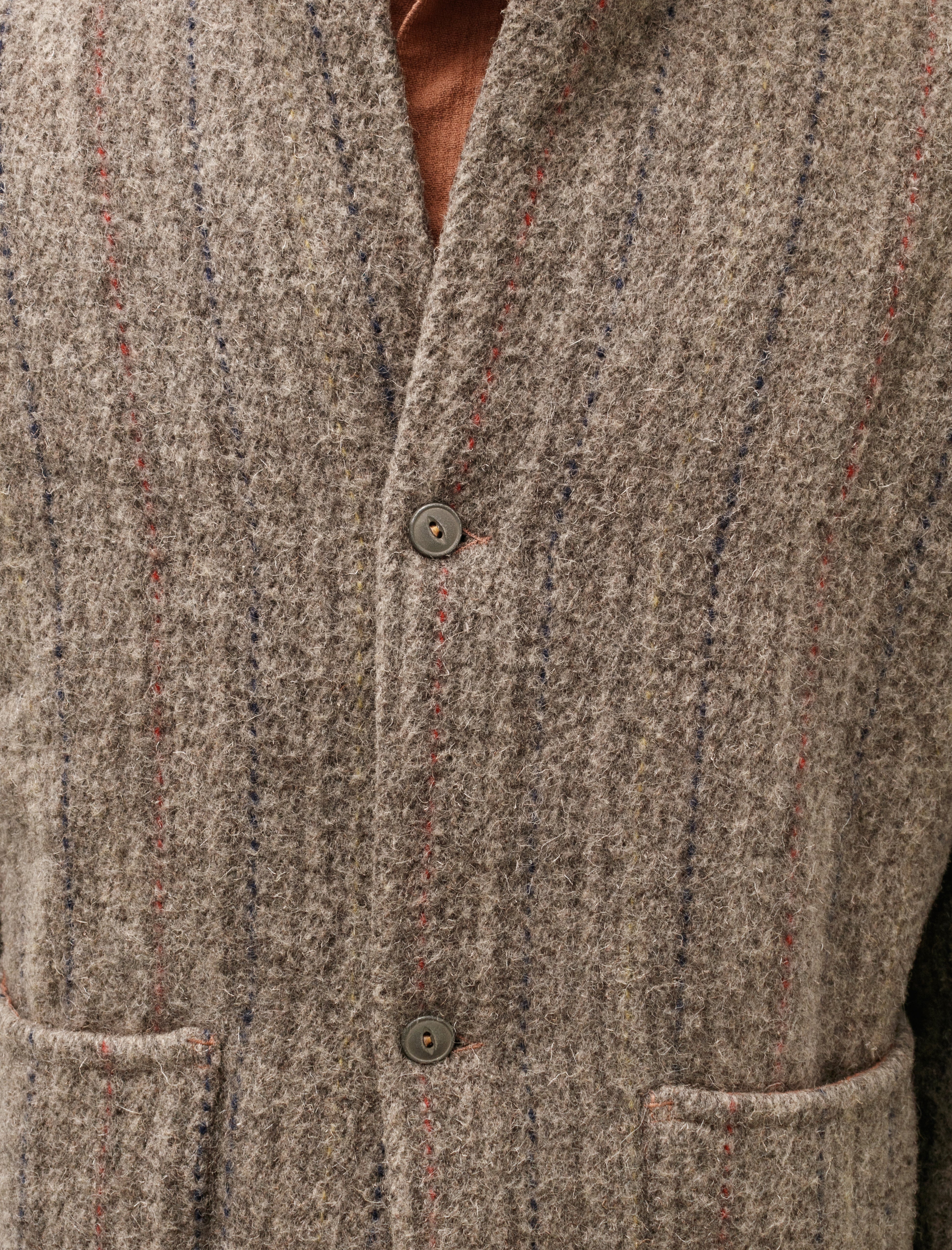 Tender 916 Common Coat Herdwick Wool Tweed Tan Wattle