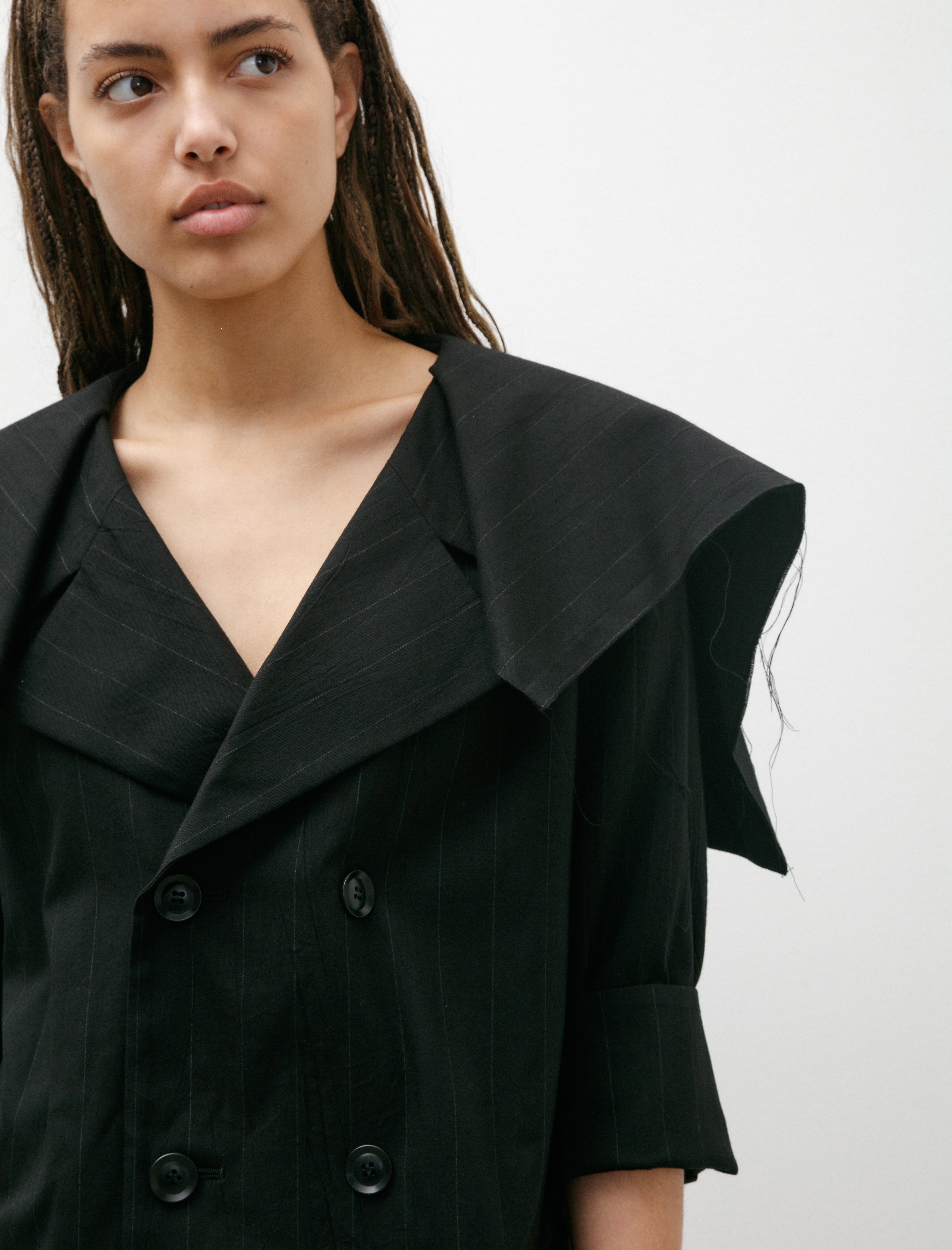 Y's by Yohji Yamamoto Sailor Collar Jacket Black