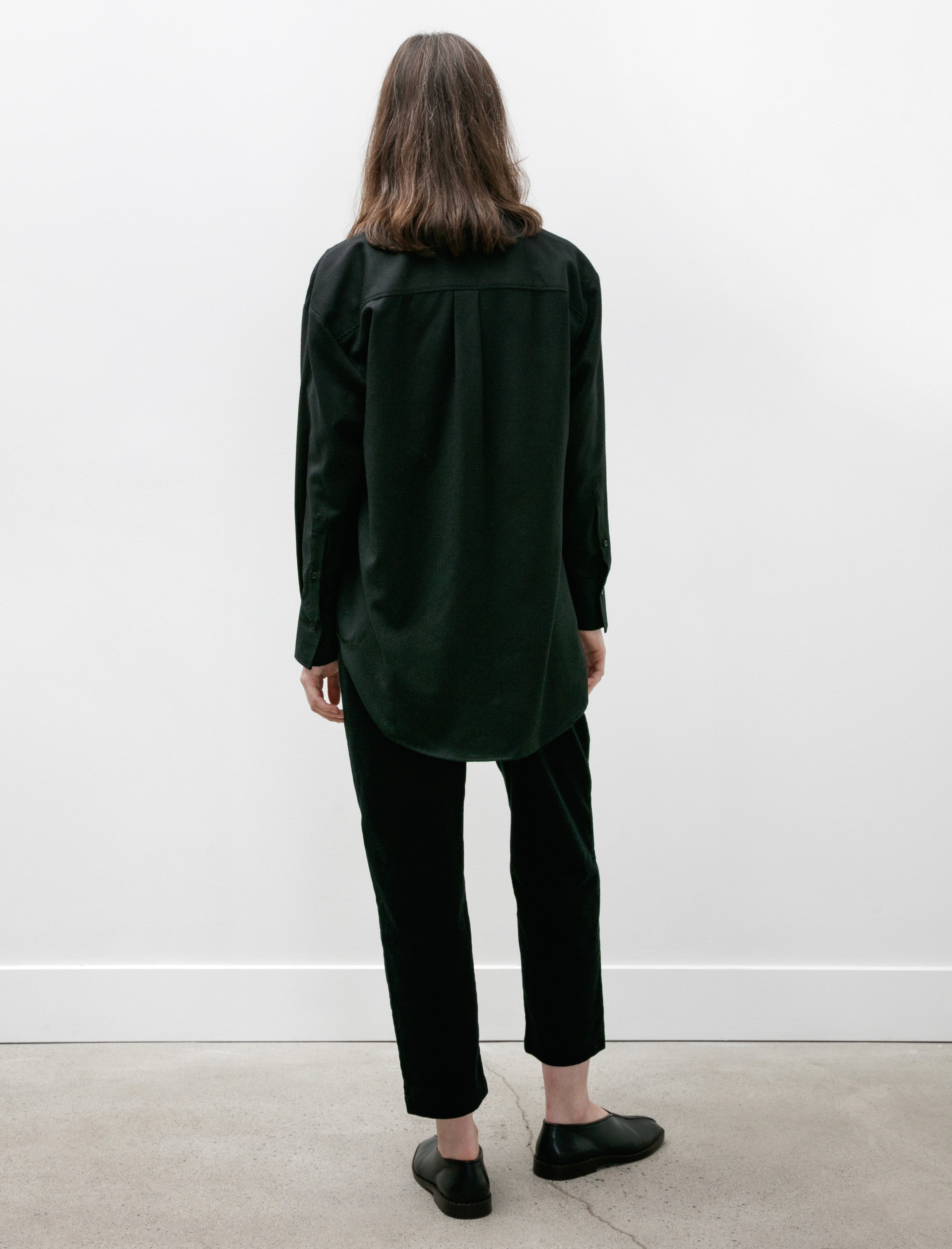 Sunspel Oversized Shirt Black