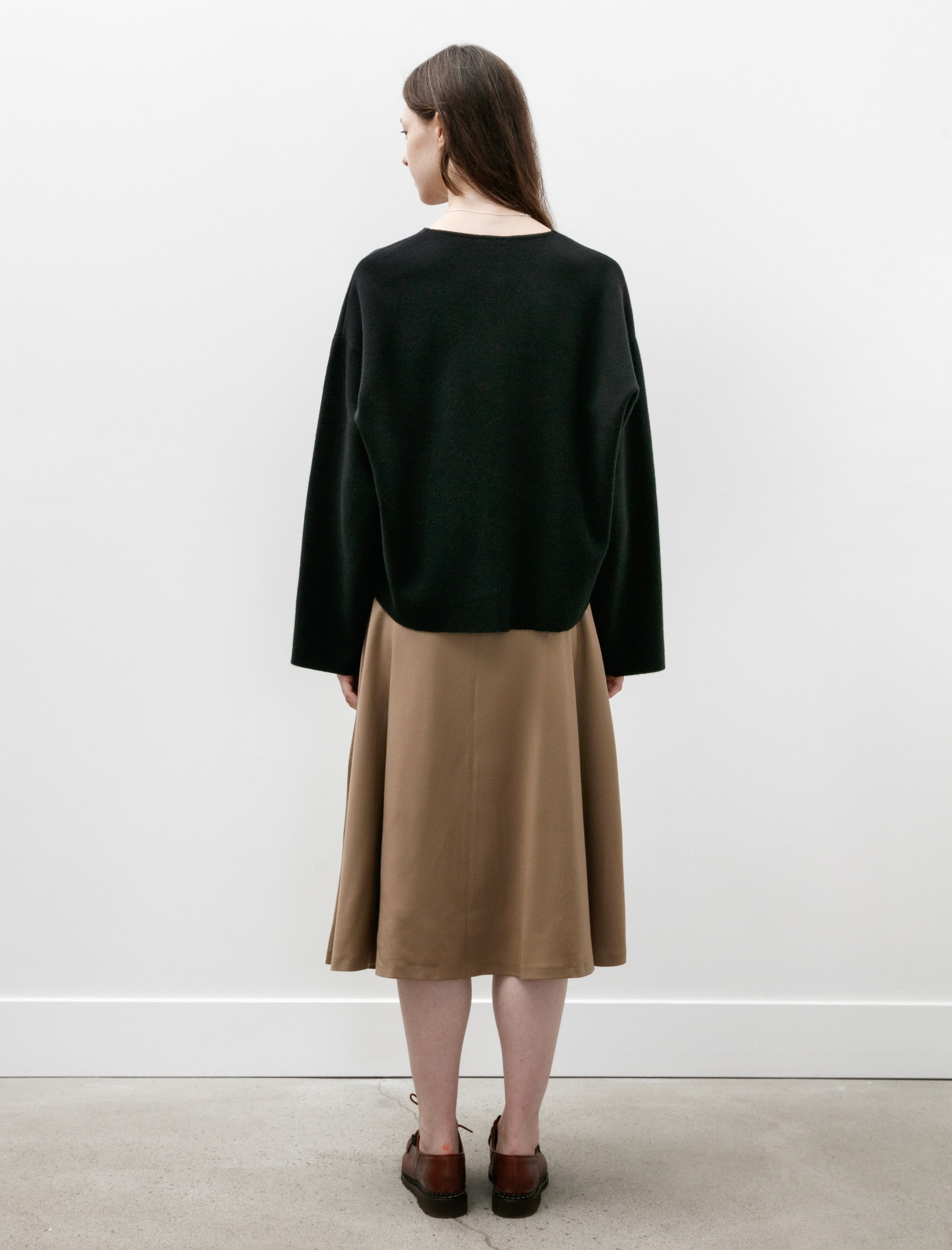 Sunspel A Line Skirt Light Camel