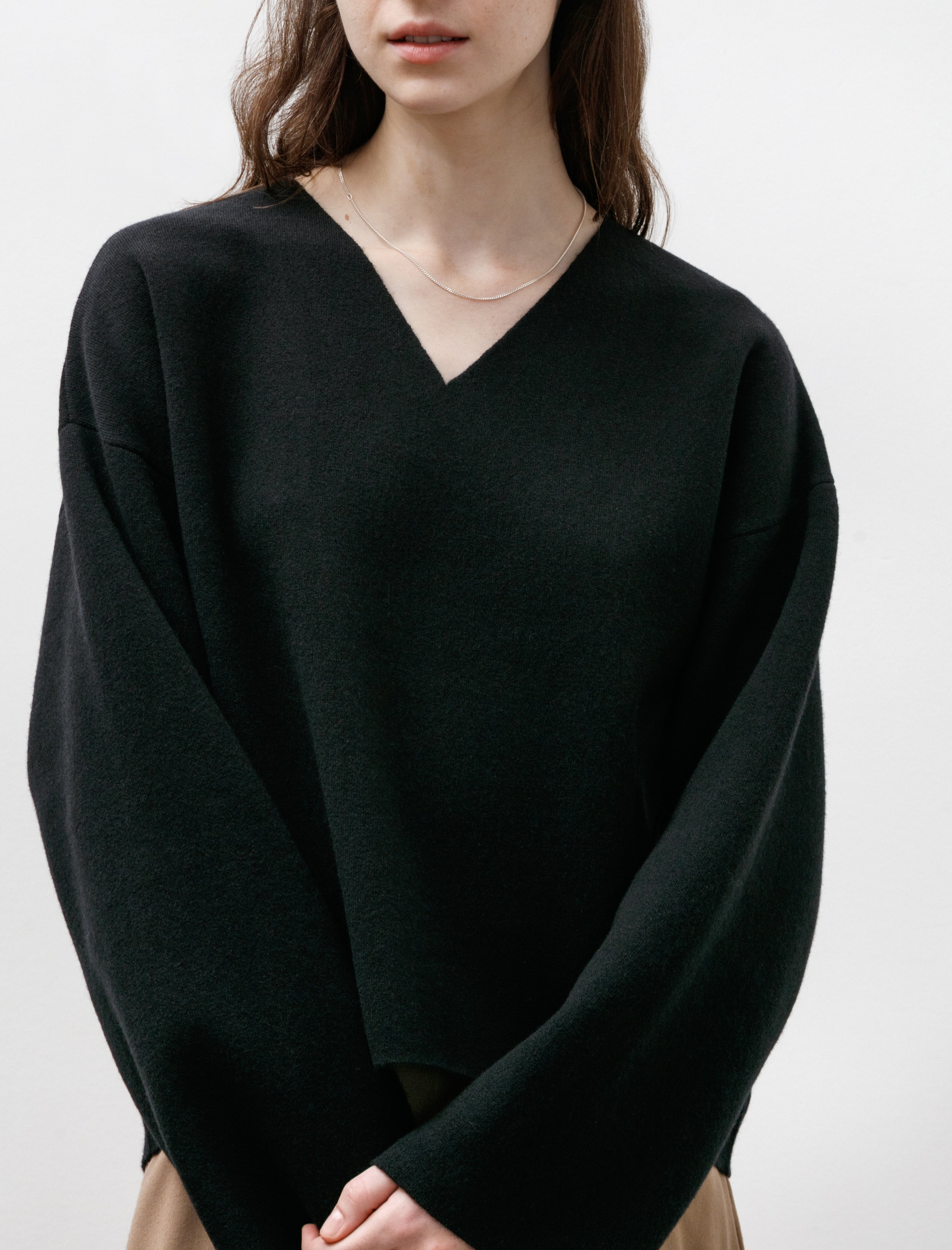 Sunspel Double Faced Jumper Black