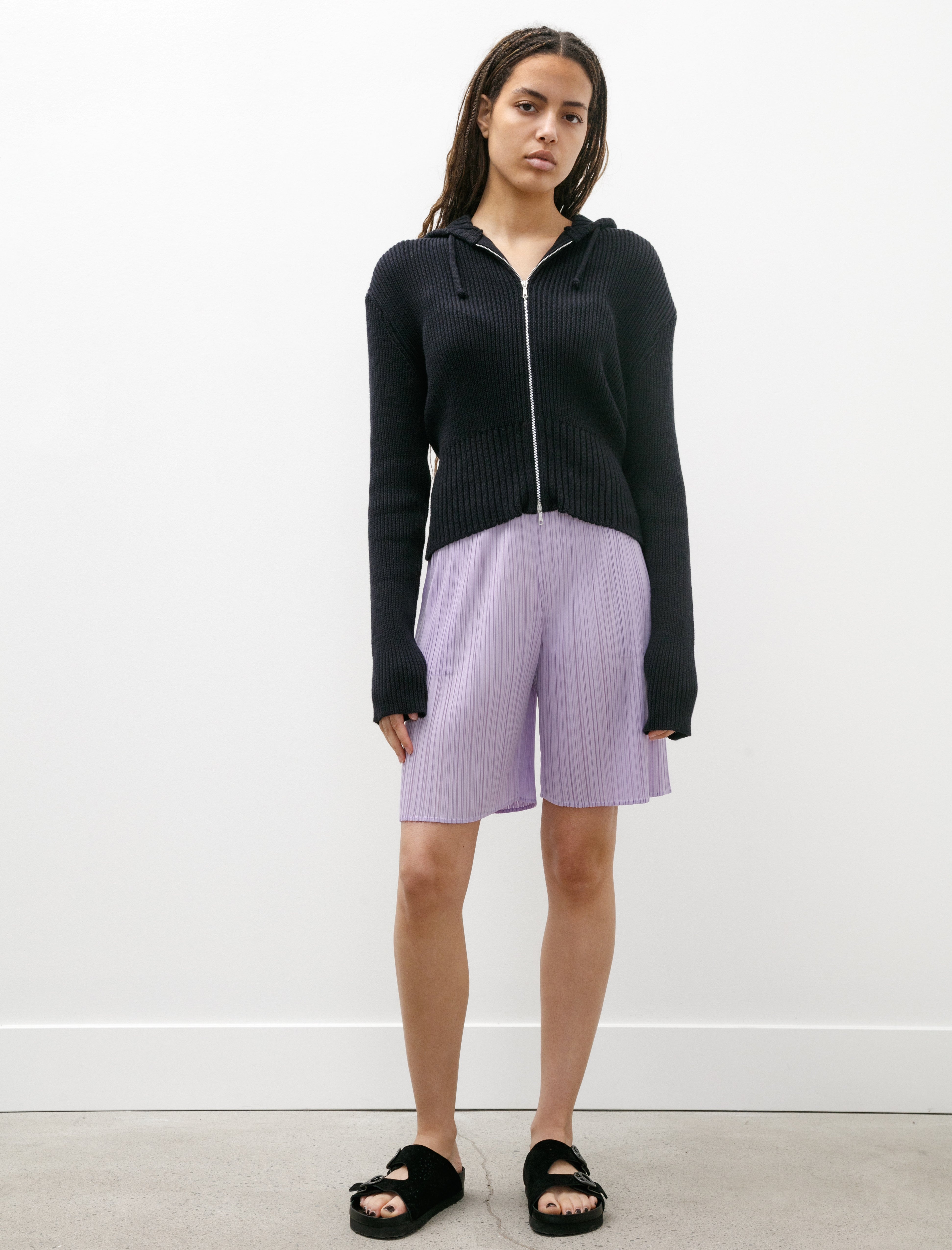 Pleats Please by Issey Miyake Monthly Colours Pleats Shorts Purple Onion