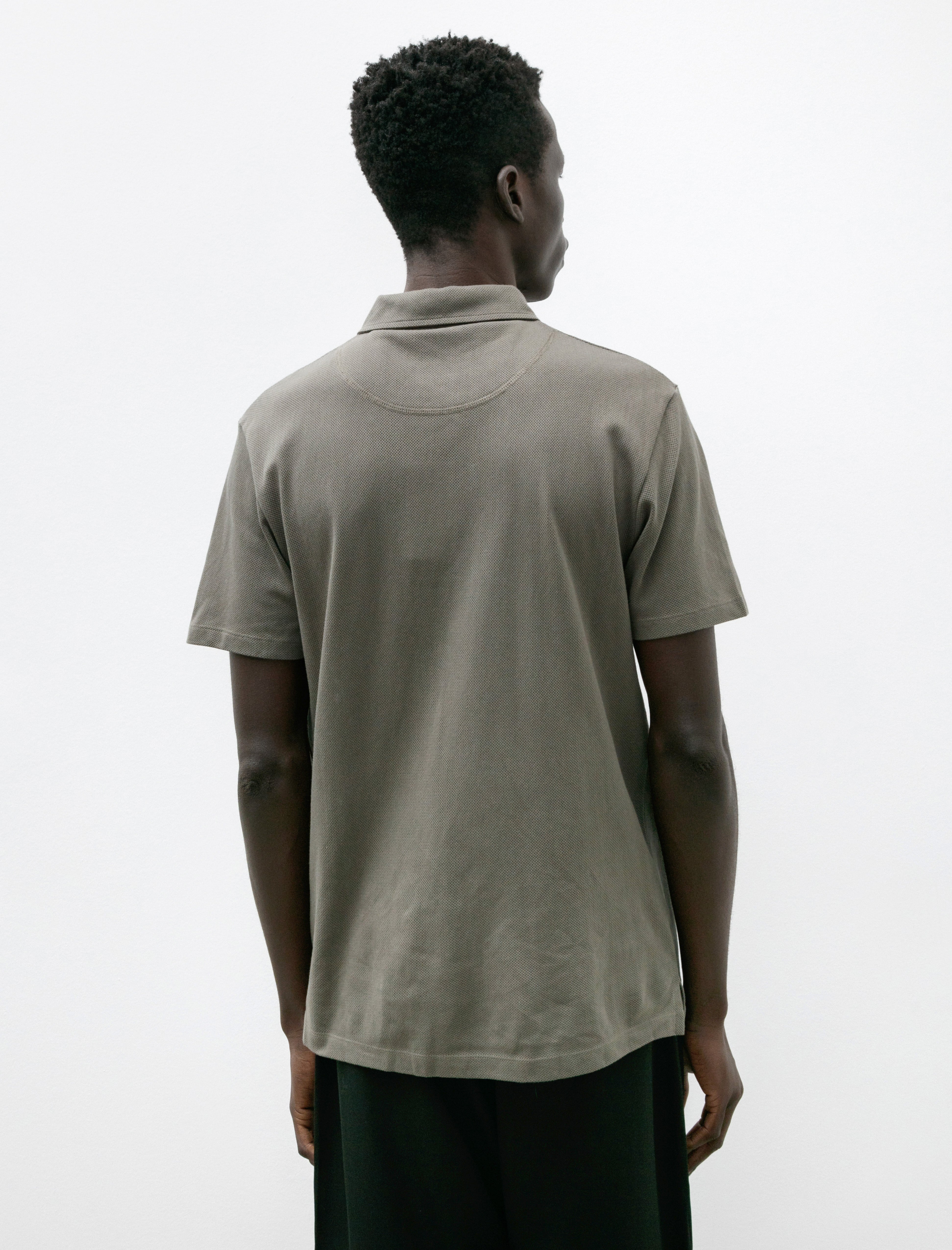 Sunspel Riviera Polo Shirt Khaki