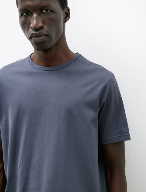 Sunspel SS Crew Neck T-Shirt Slate Blue