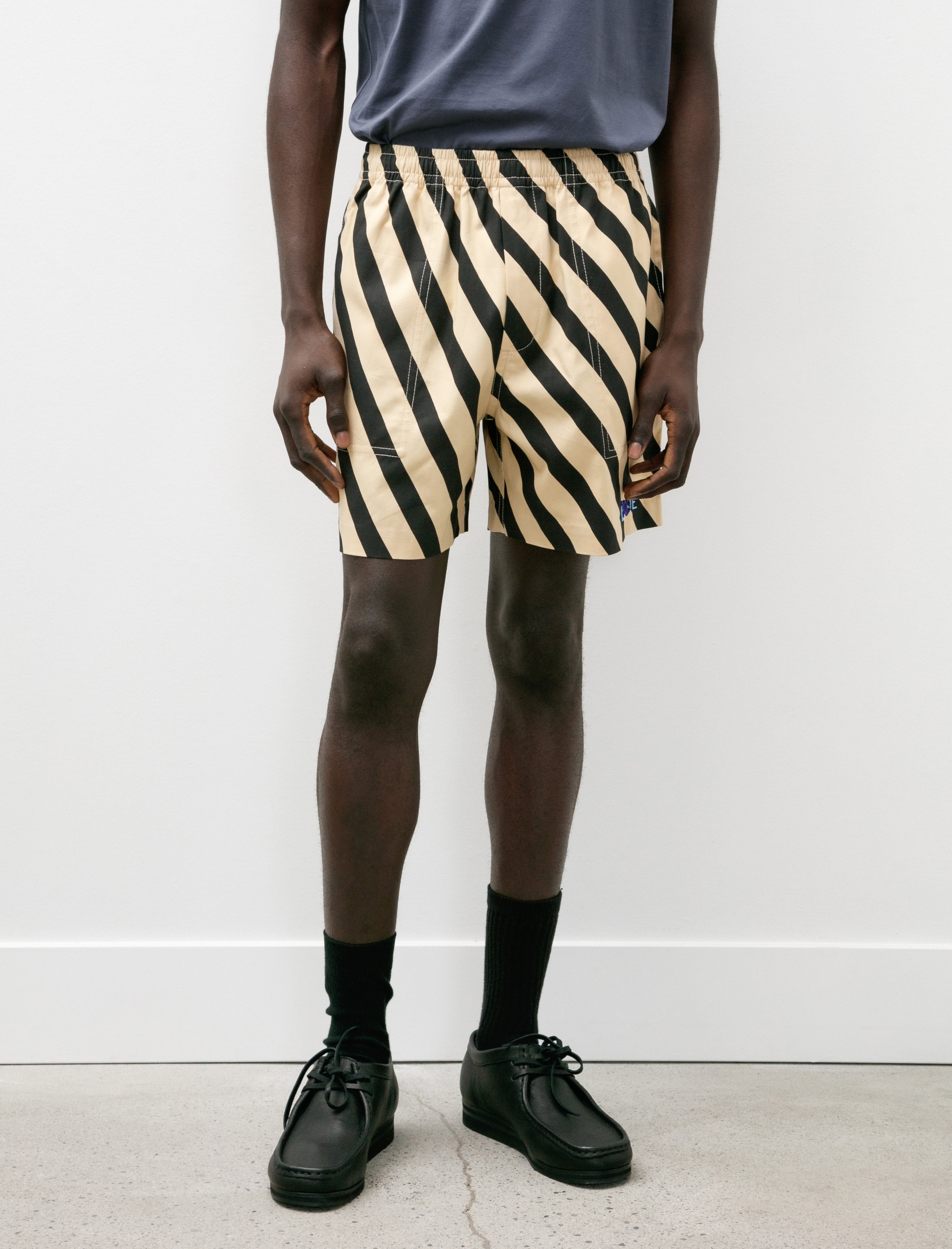 Bode Domino Striped Shorts