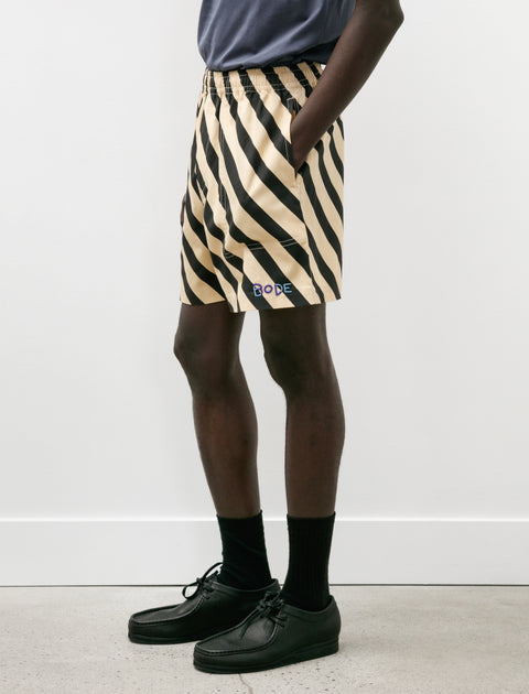 Bode Domino Striped Shorts