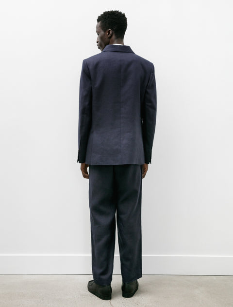 Bode Linen Suiting Trouser Navy