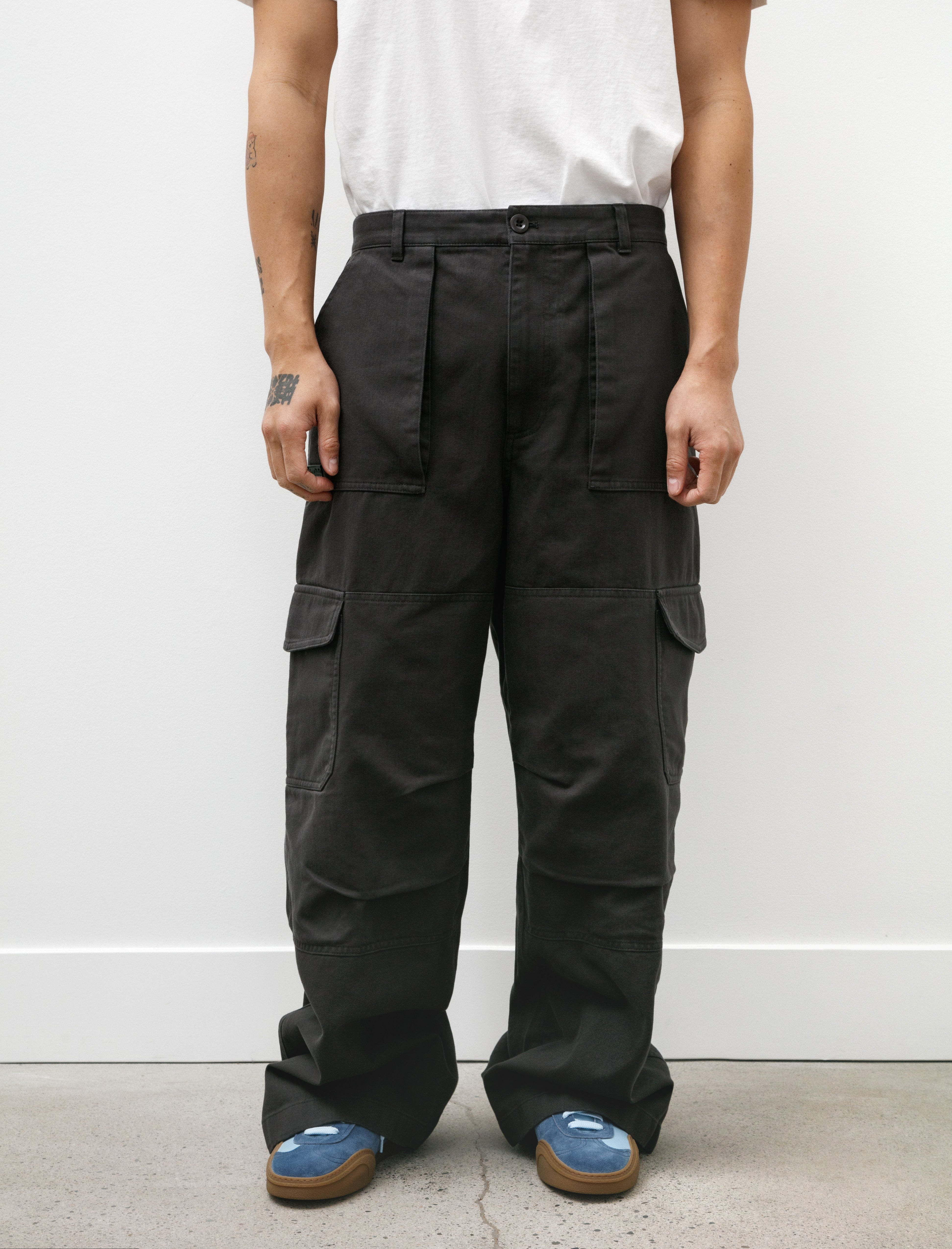 Acne Studios Twill Trousers Dark Grey