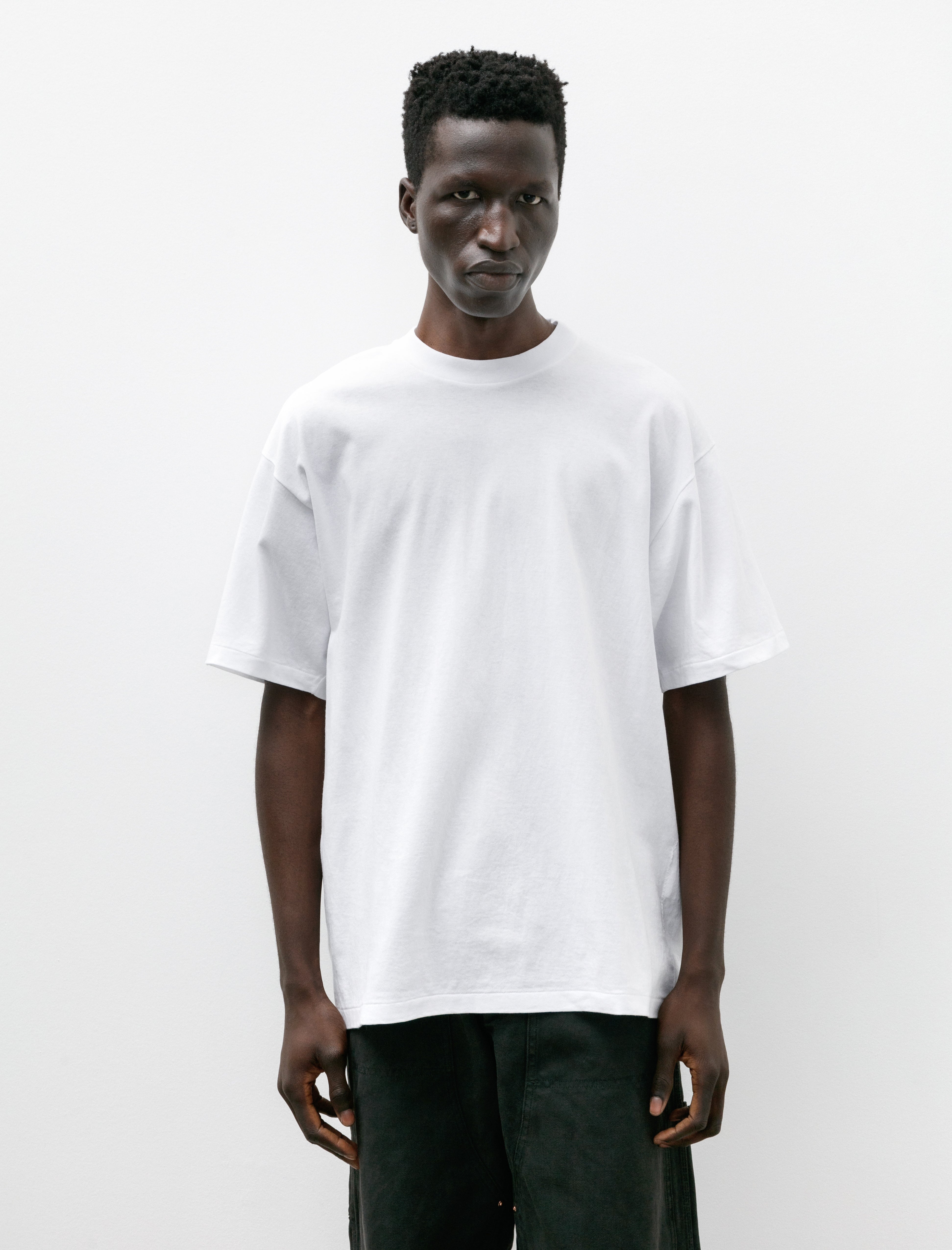 Comoli Cotton Jersey SS T-Shirt White