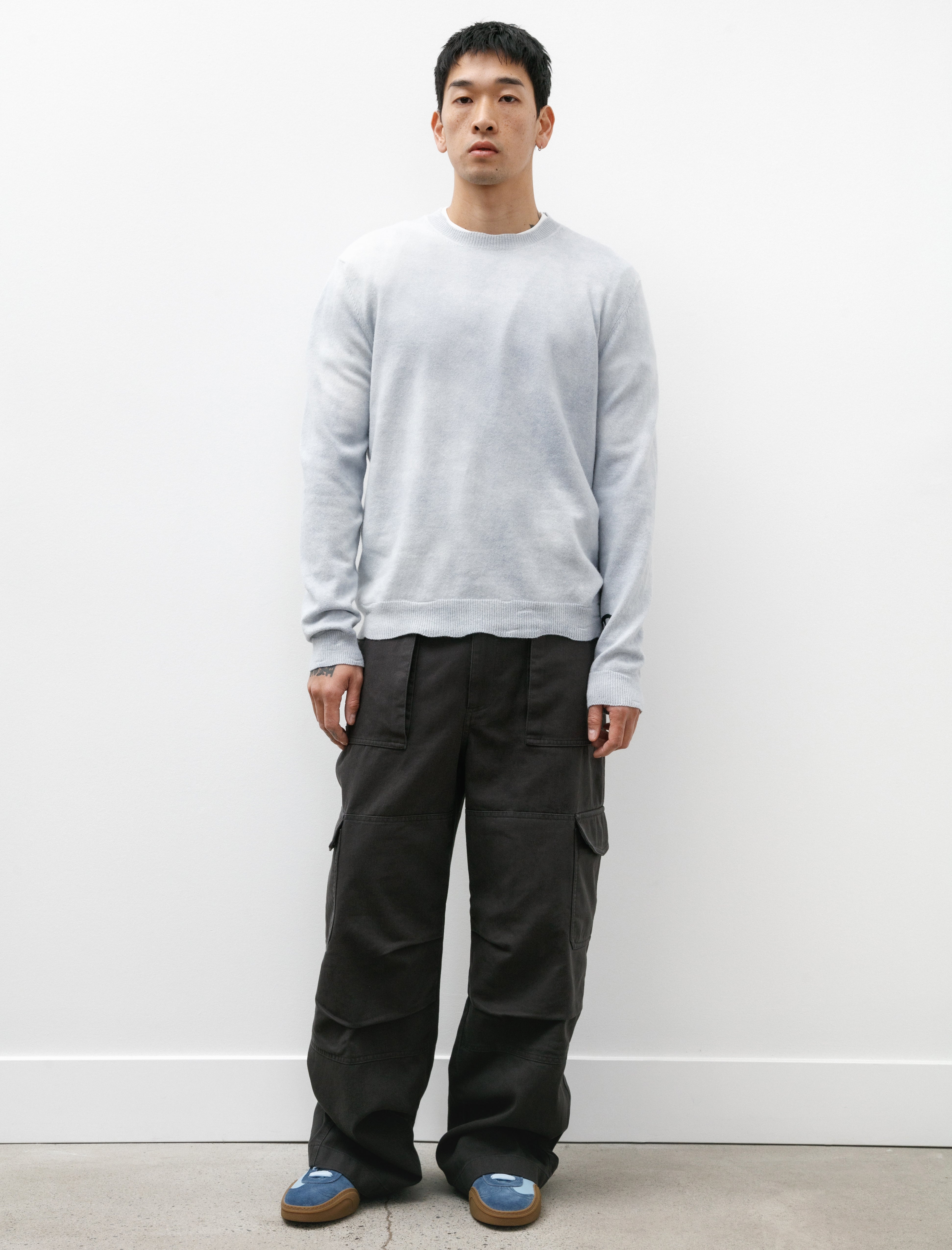 Acne Studios Crewneck Jumper Dusty Blue