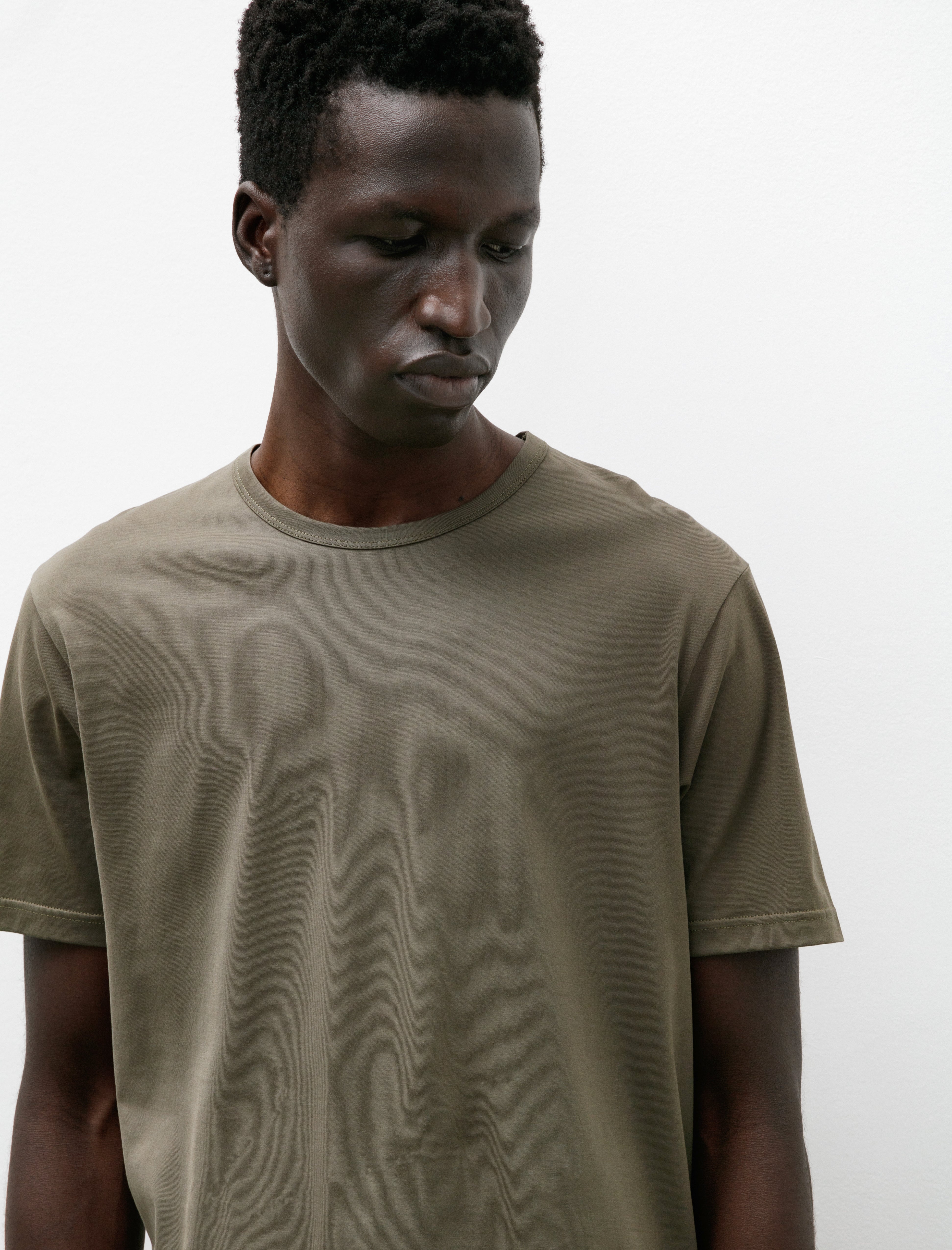 Sunspel SS Crew Neck T-Shirt Khaki