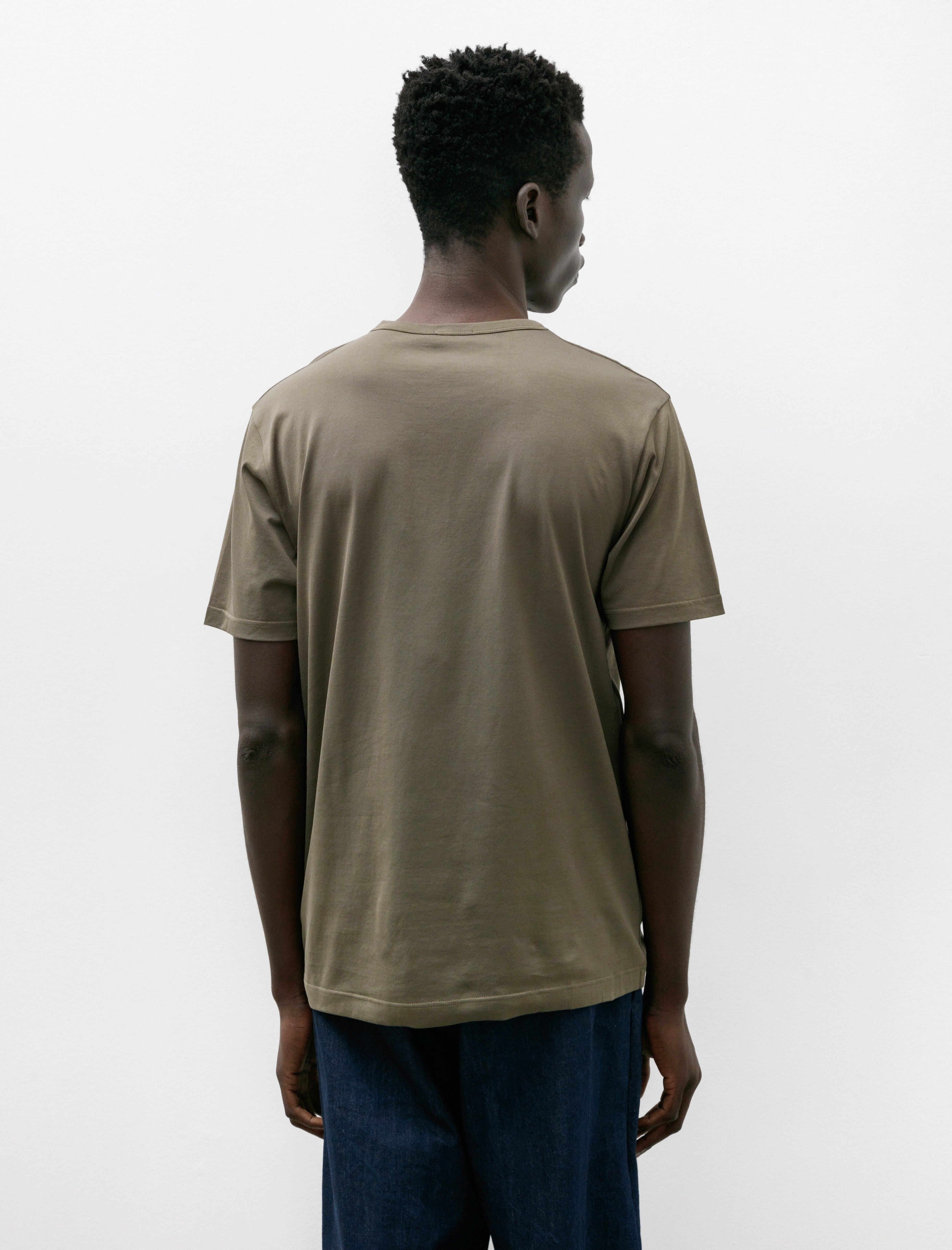 Sunspel SS Crew Neck T-Shirt Khaki