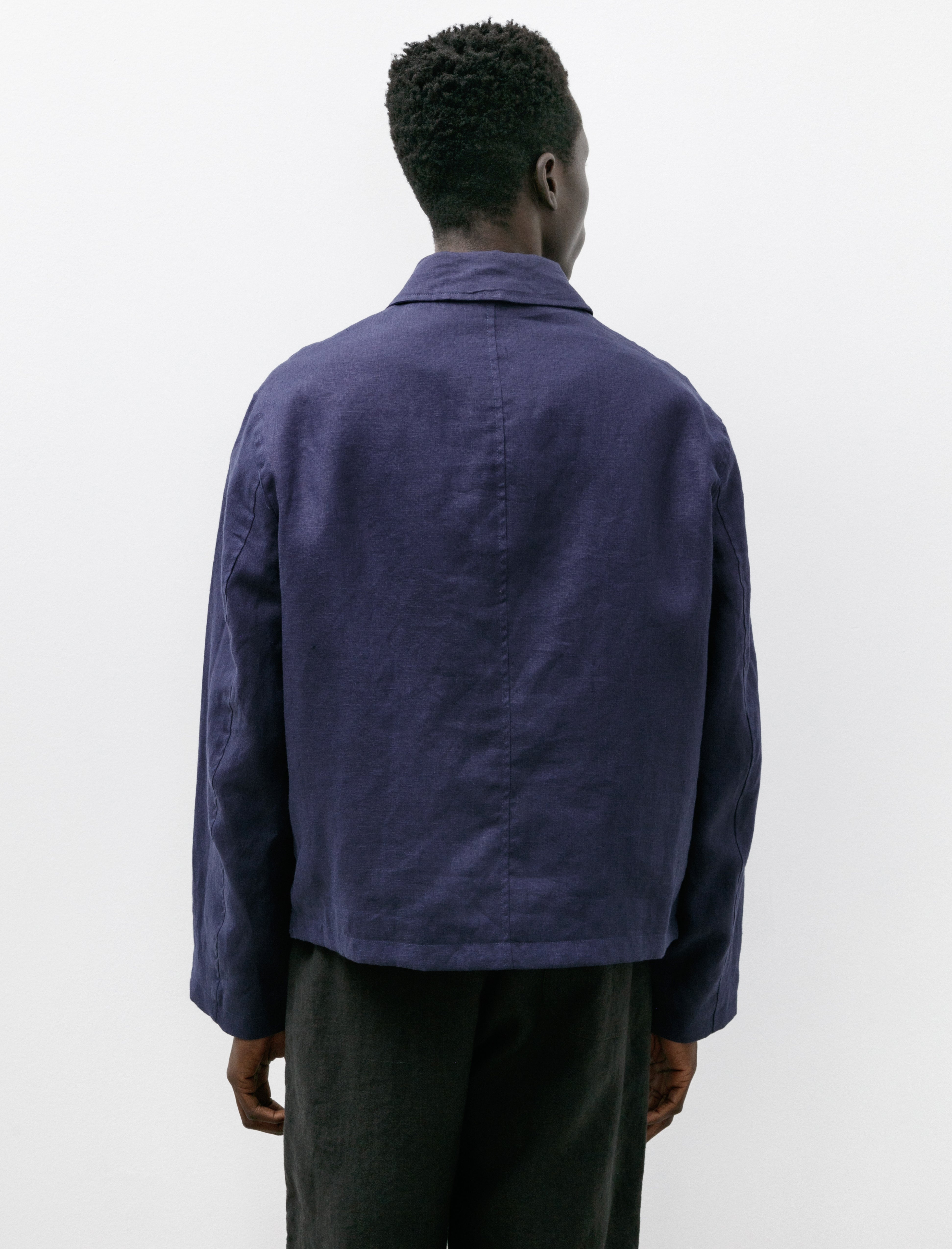 James Coward Site Jacket Midnight Belgian Linen