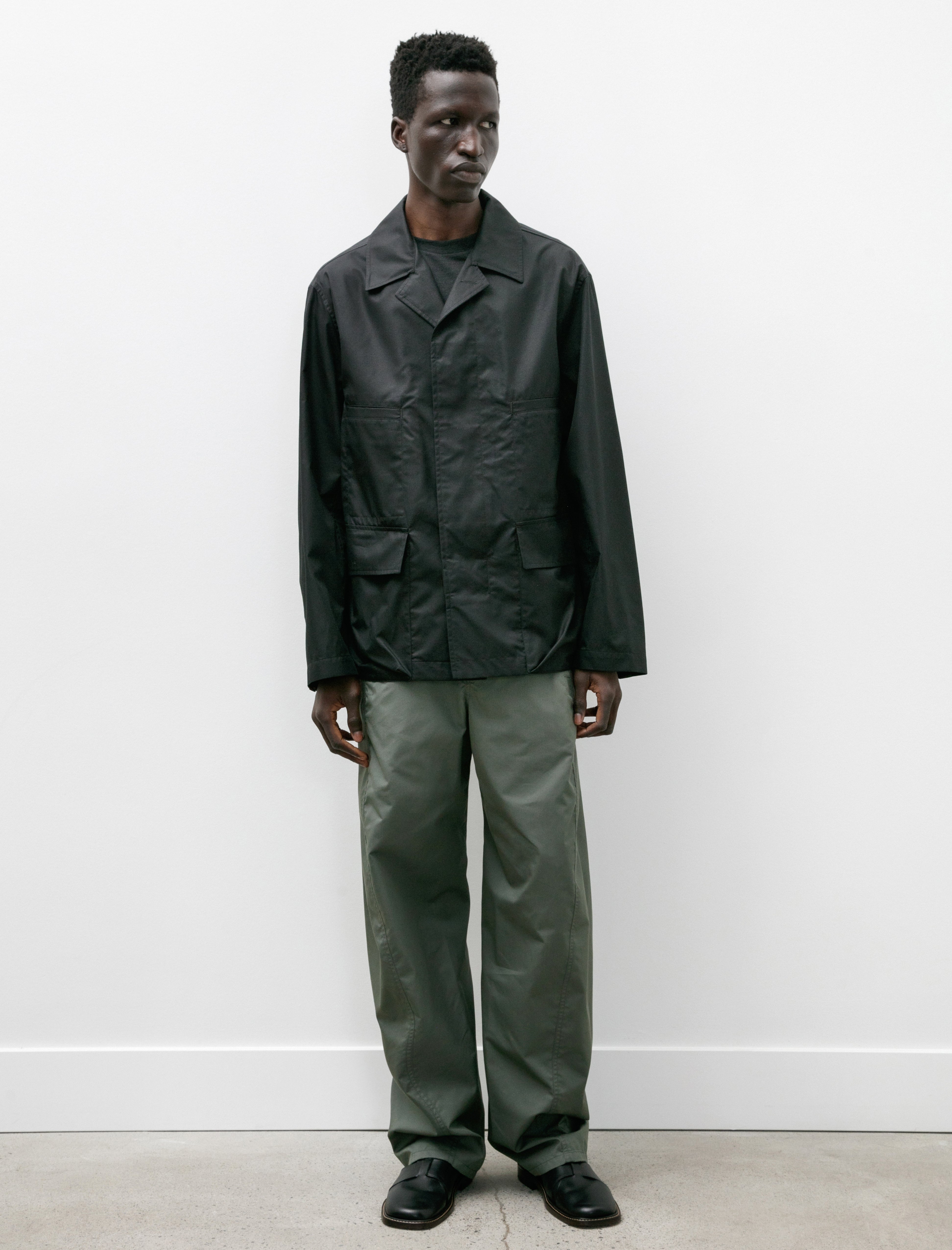 Lemaire 4 Pocket Overshirt Black