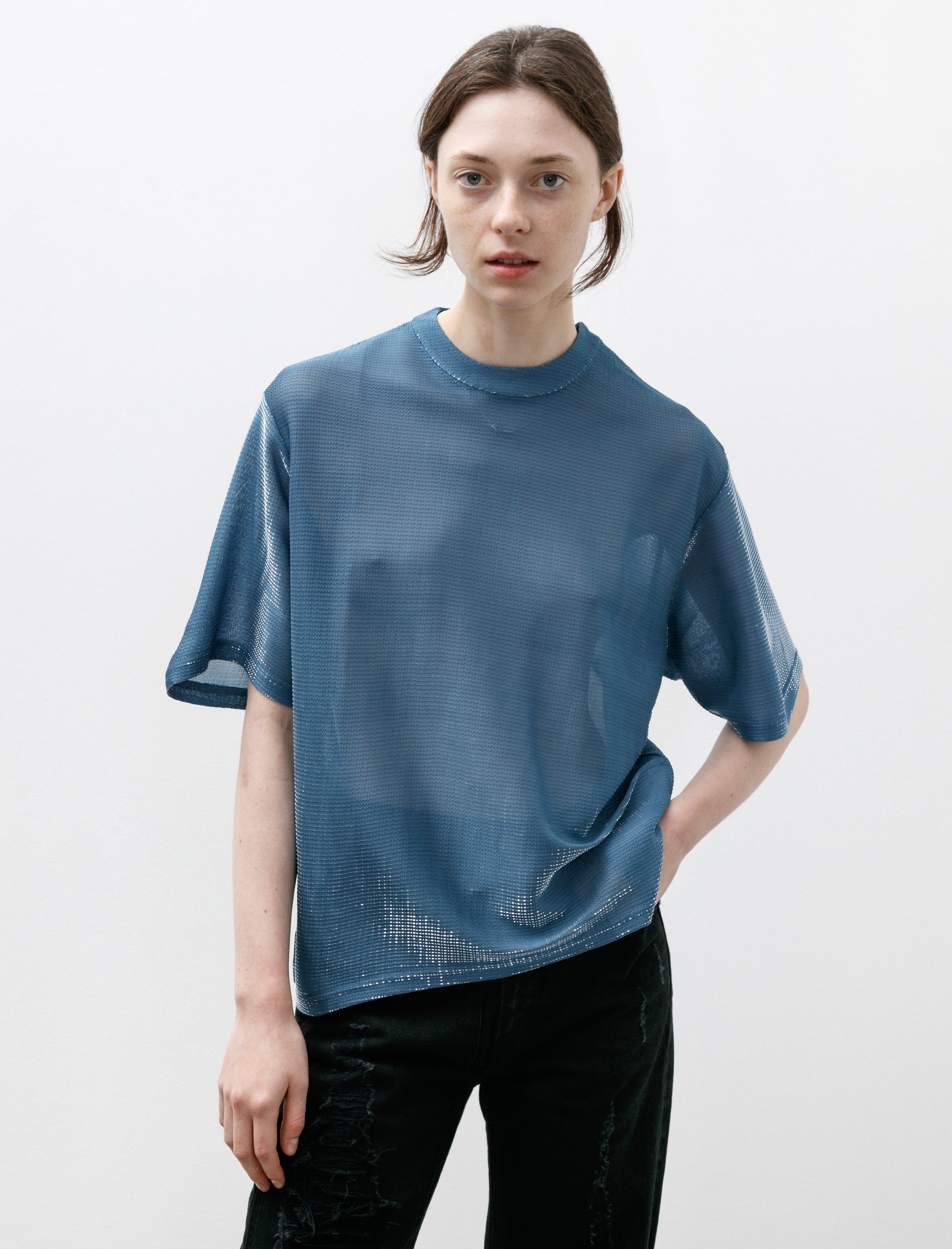 Kanako Sakai Glitter T-Shirt Blue