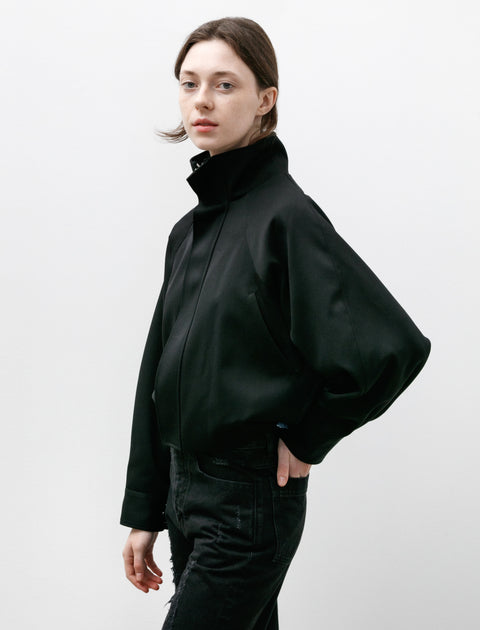 Kanako Sakai Wool Twill Bomber Black