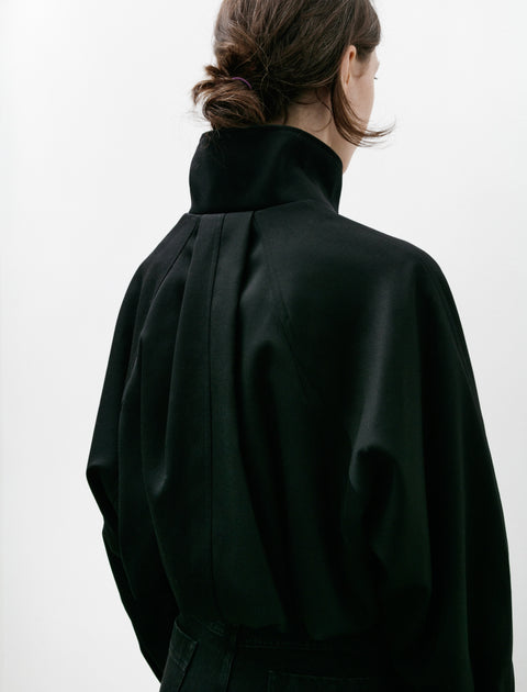 Kanako Sakai Wool Twill Bomber Black